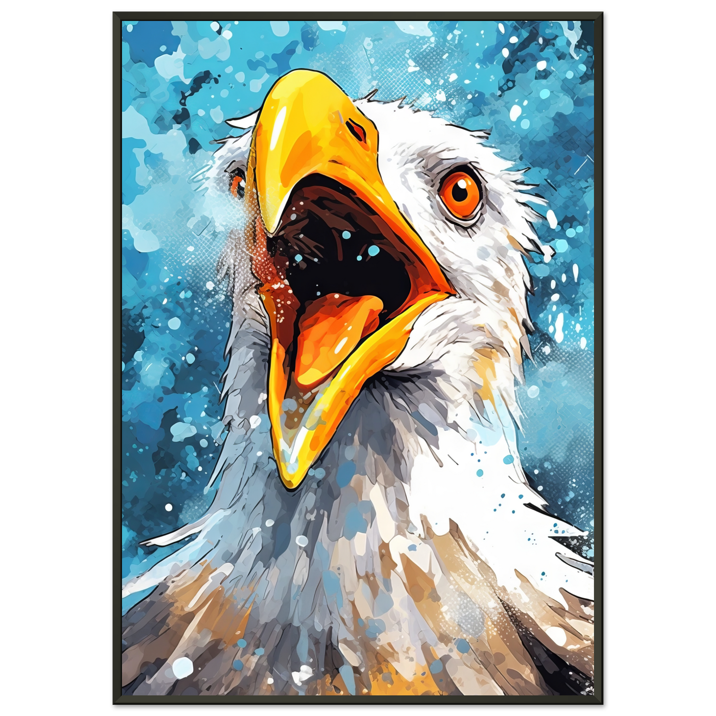 Vogel Möwe Pop-Art (BIRD16)