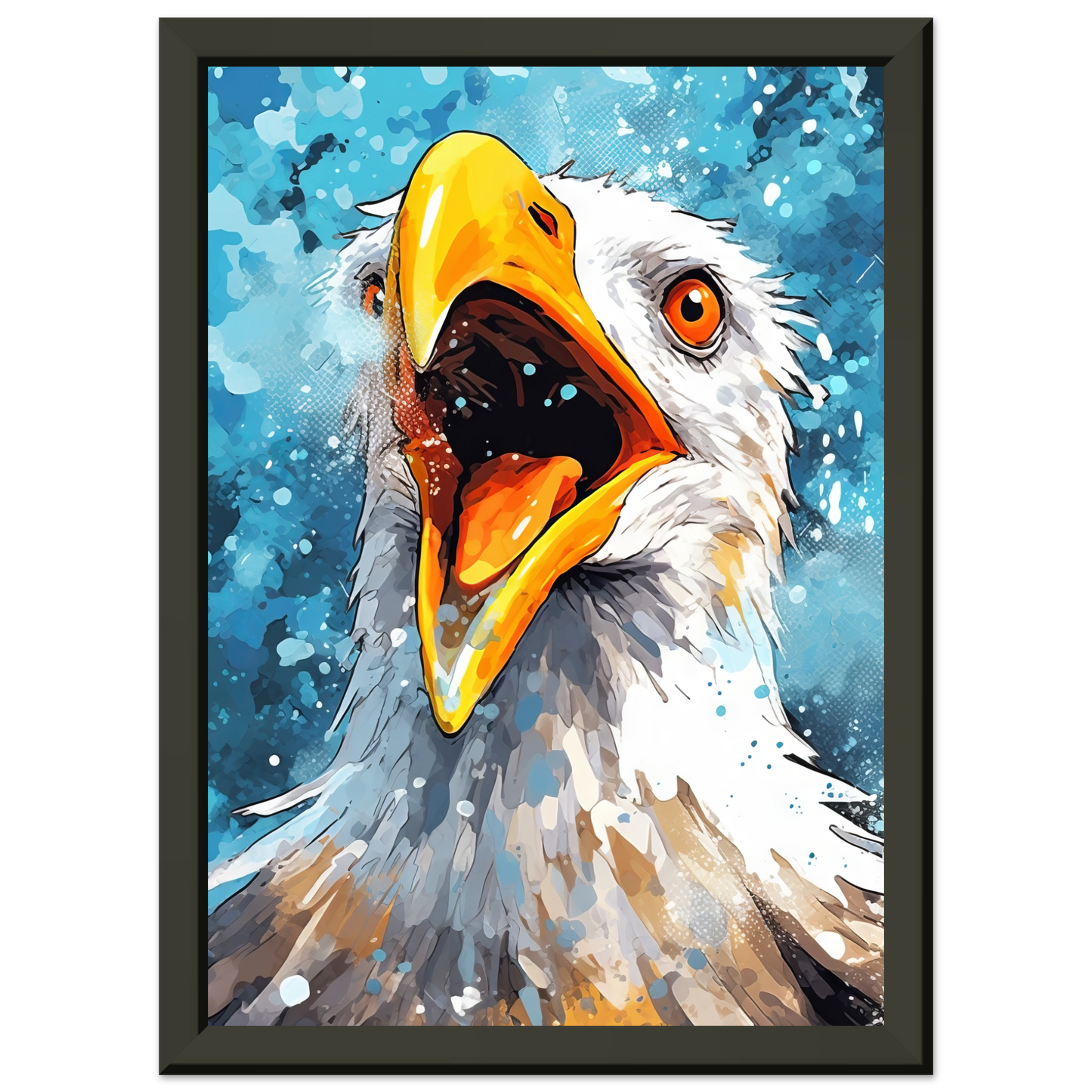 Vogel Möwe Pop-Art (BIRD16)