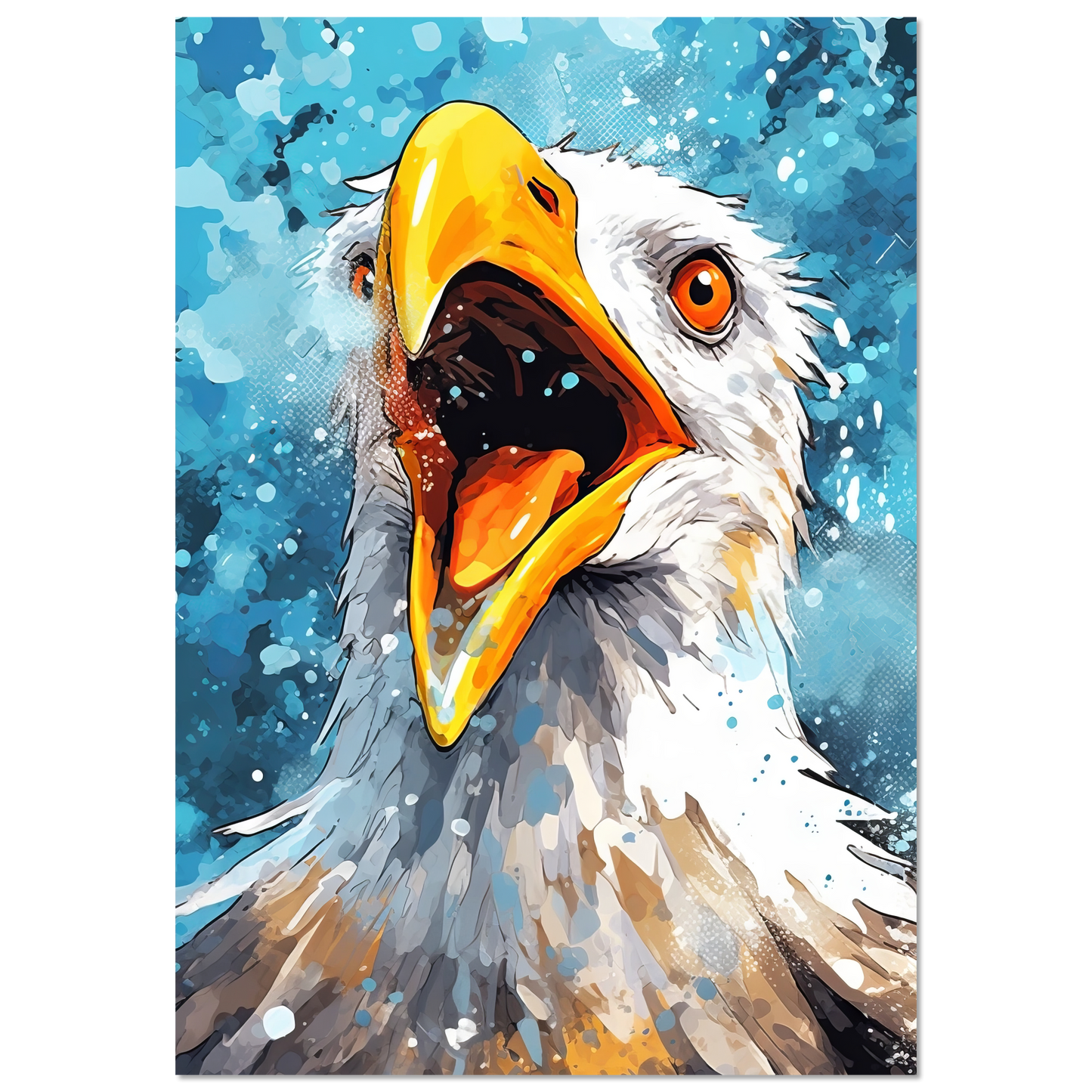 Vogel Möwe Pop-Art (BIRD16)