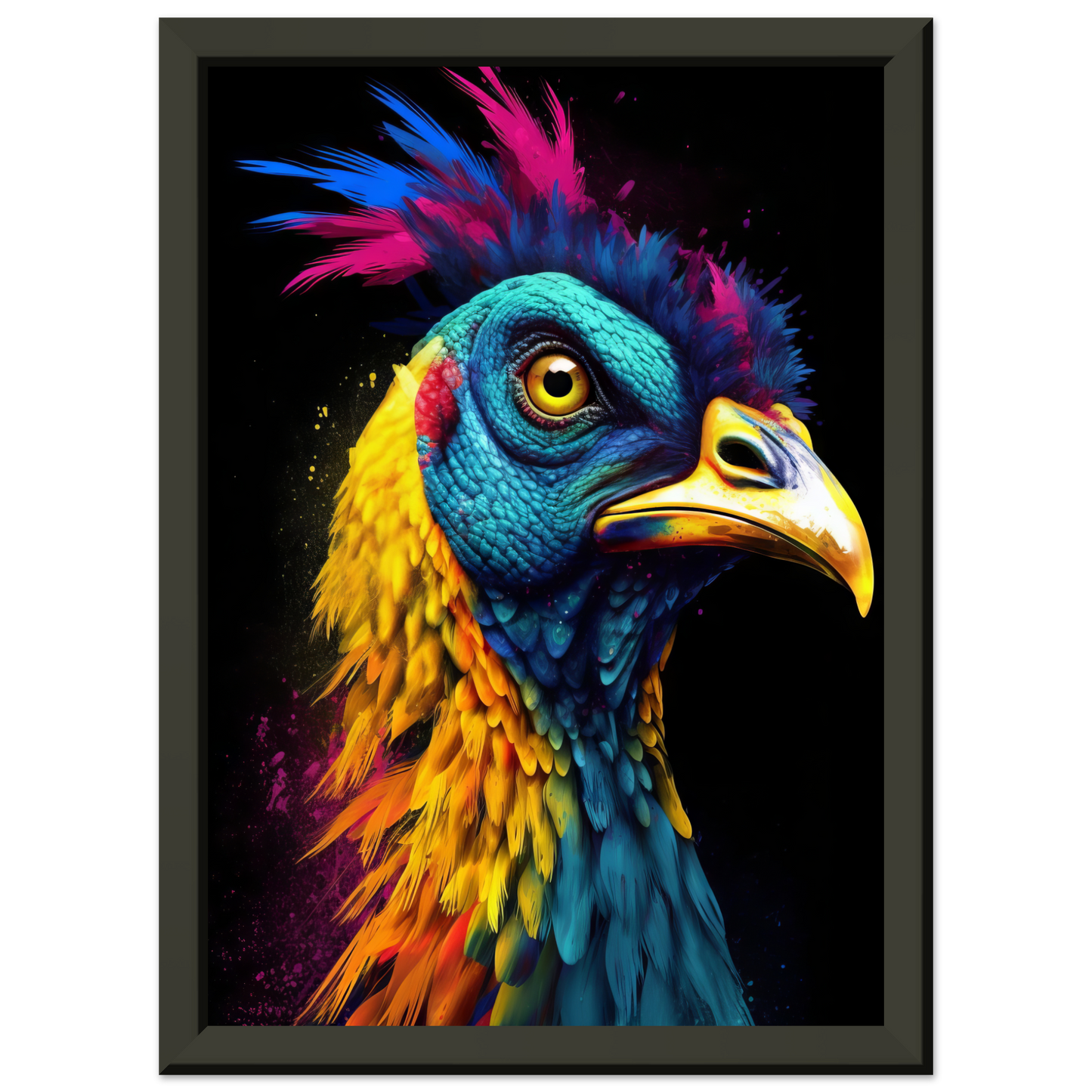 Vogel Pfau Pop-Art (BIRD17)
