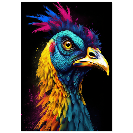 Bird peacock pop art (BIRD17)