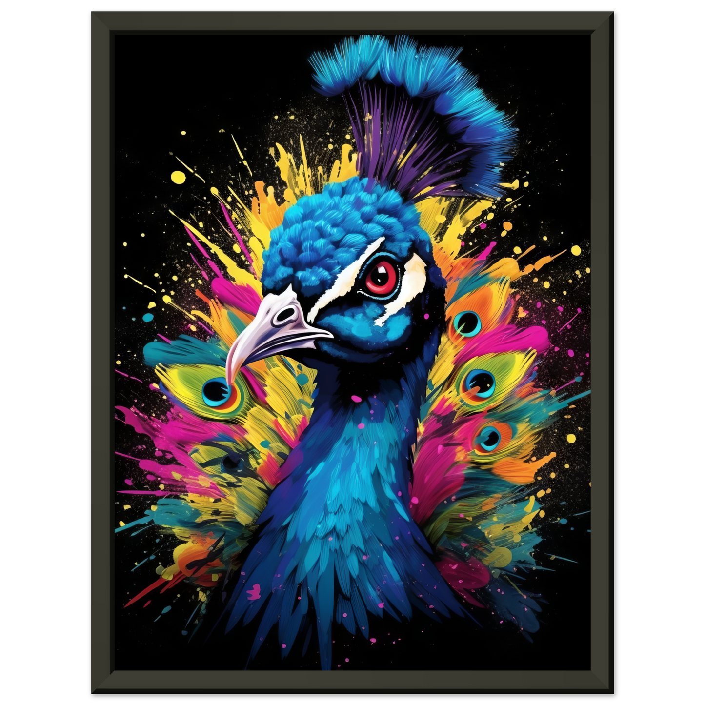 Vogel Pfau Pop-Art (BIRD18)
