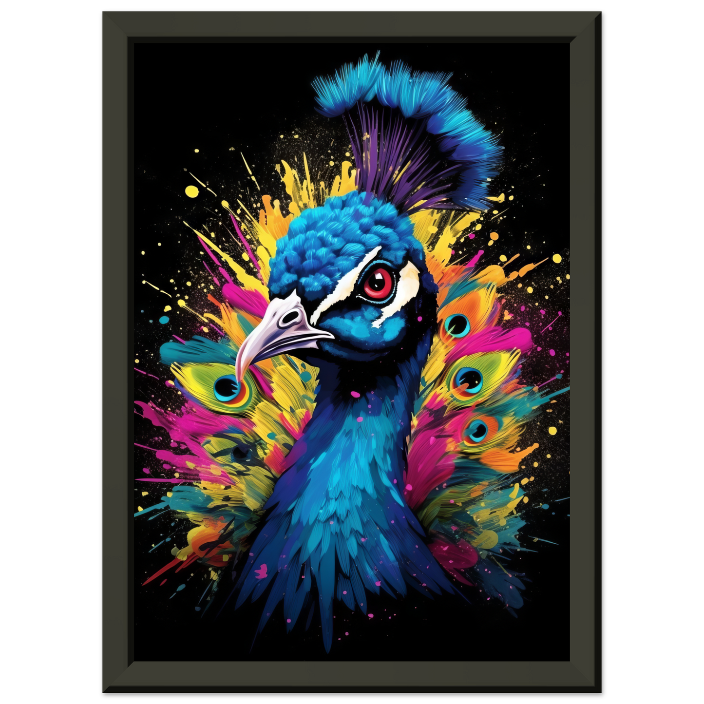 Vogel Pfau Pop-Art (BIRD18)