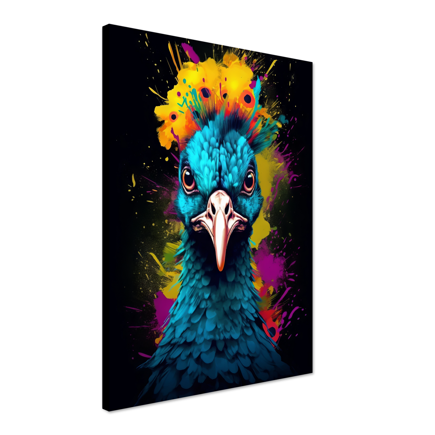 Vogel Pfau Pop-Art (BIRD19)