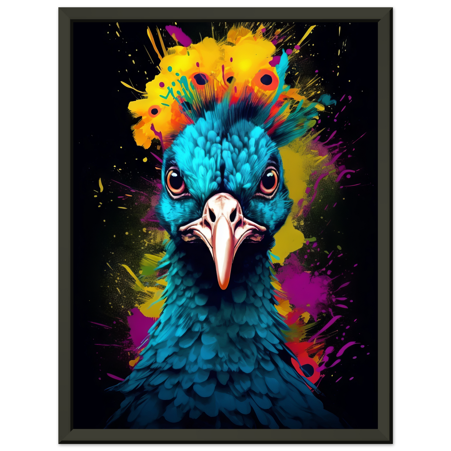 Vogel Pfau Pop-Art (BIRD19)