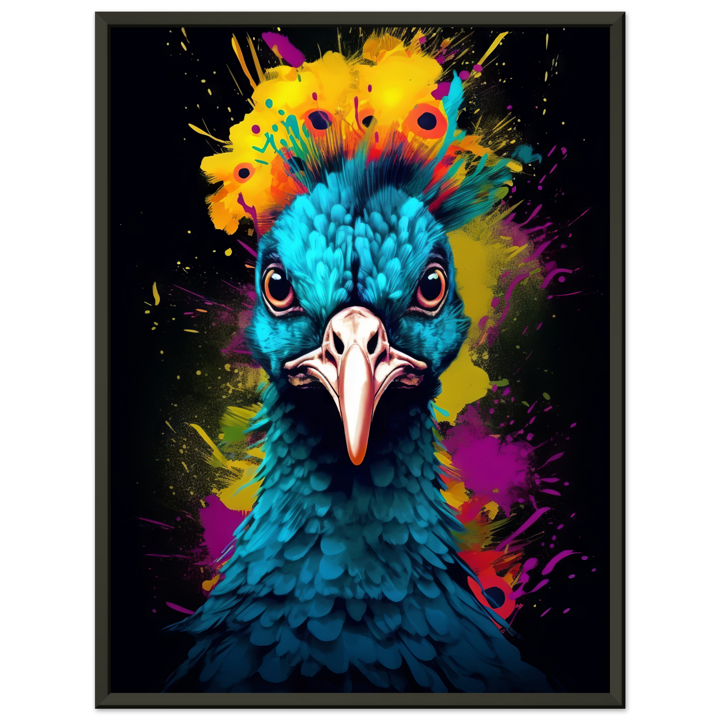 Vogel Pfau Pop-Art (BIRD19)
