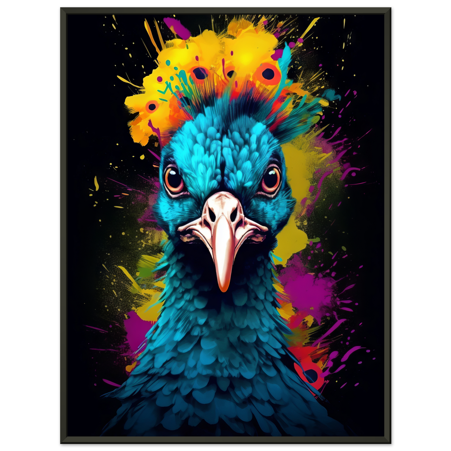 Vogel Pfau Pop-Art (BIRD19)