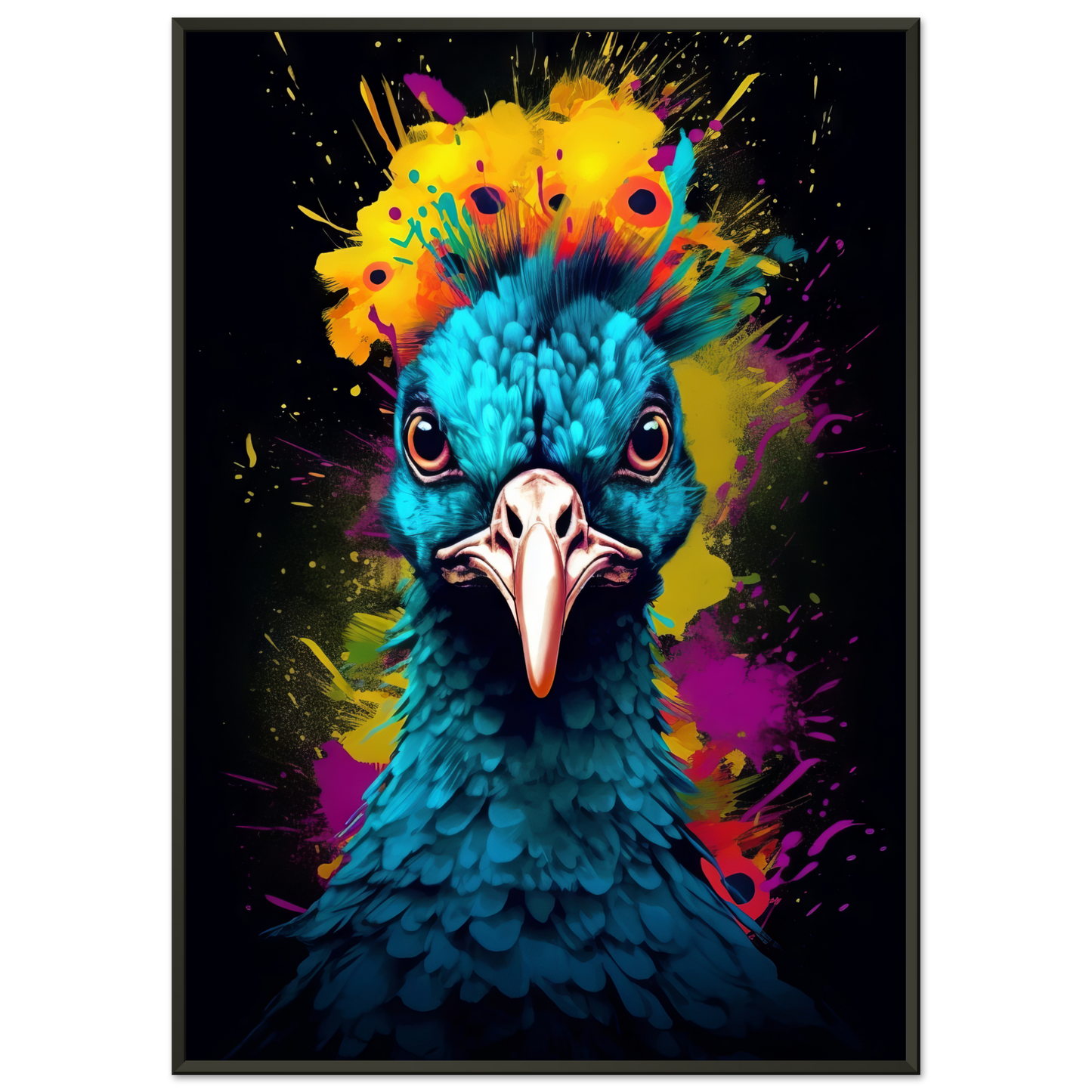 Vogel Pfau Pop-Art (BIRD19)