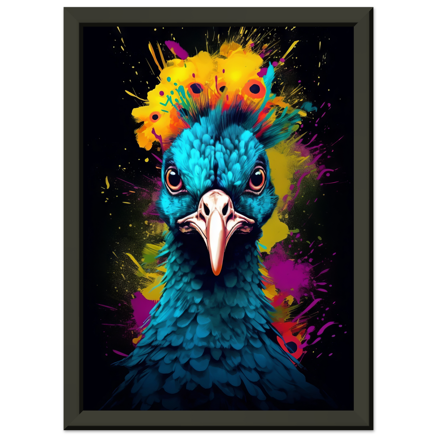 Vogel Pfau Pop-Art (BIRD19)