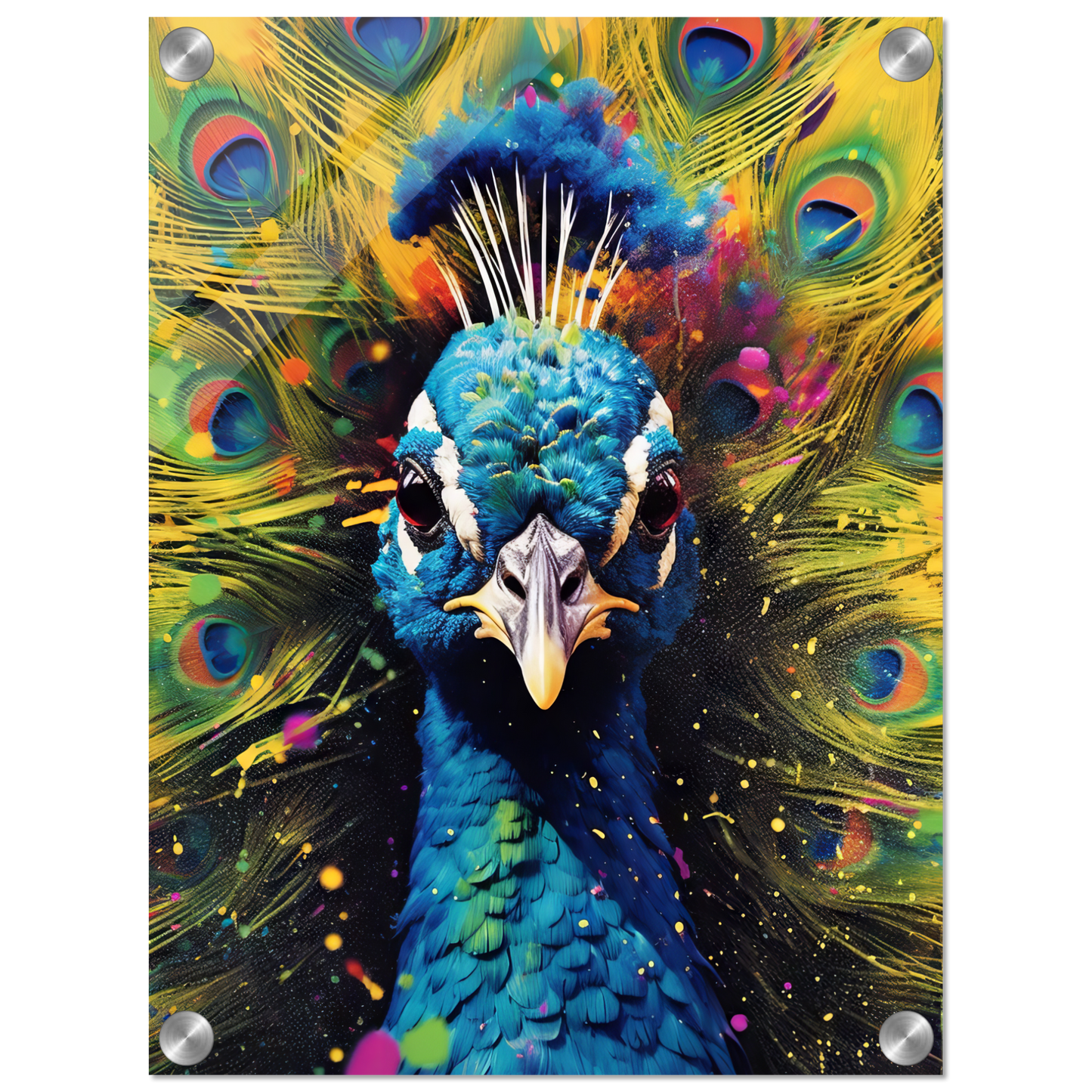 Vogel Pfau Pop-Art (BIRD20)