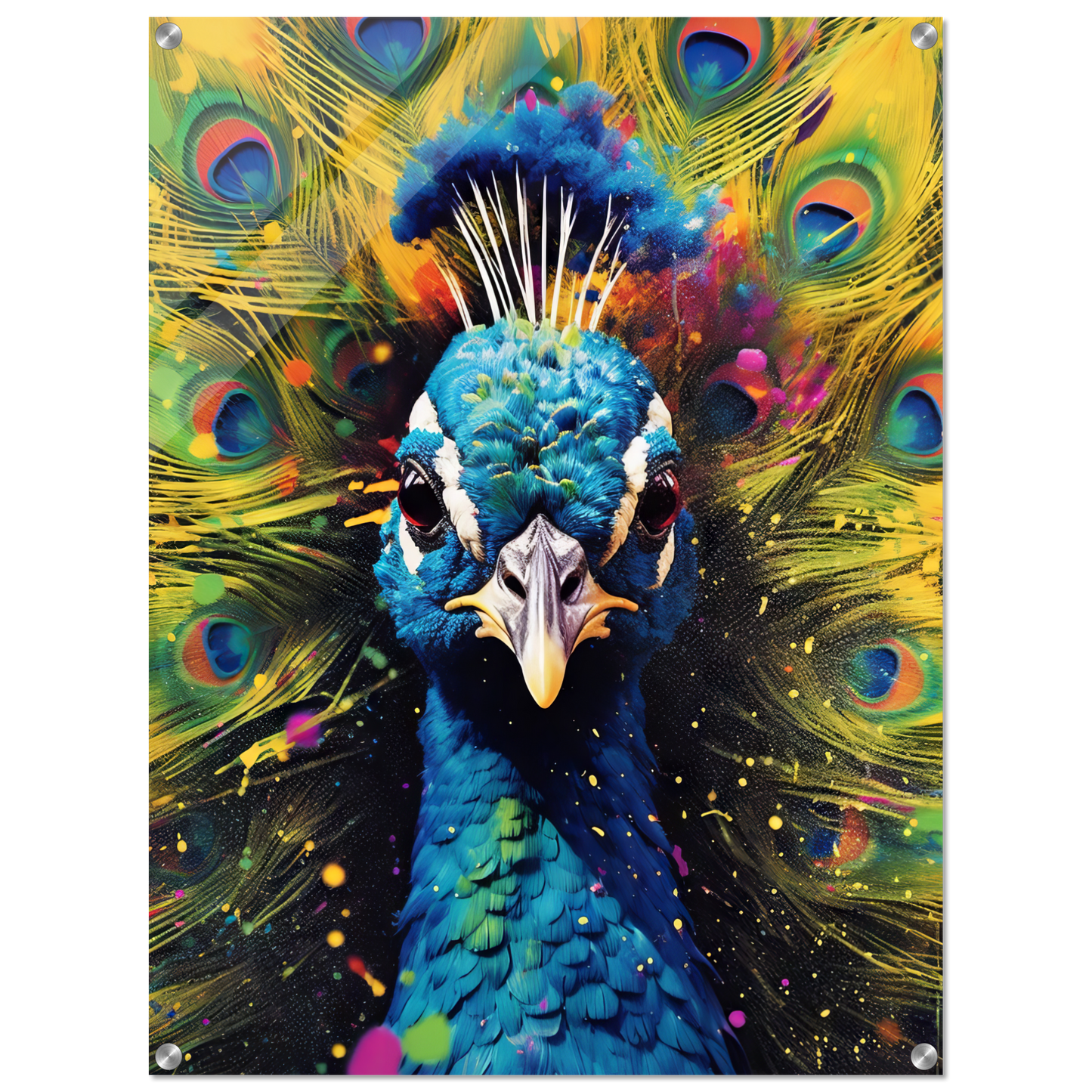 Vogel Pfau Pop-Art (BIRD20)