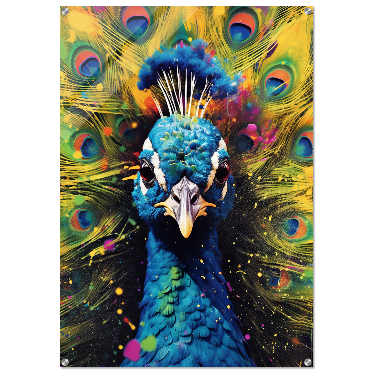 Vogel Pfau Pop-Art (BIRD20)