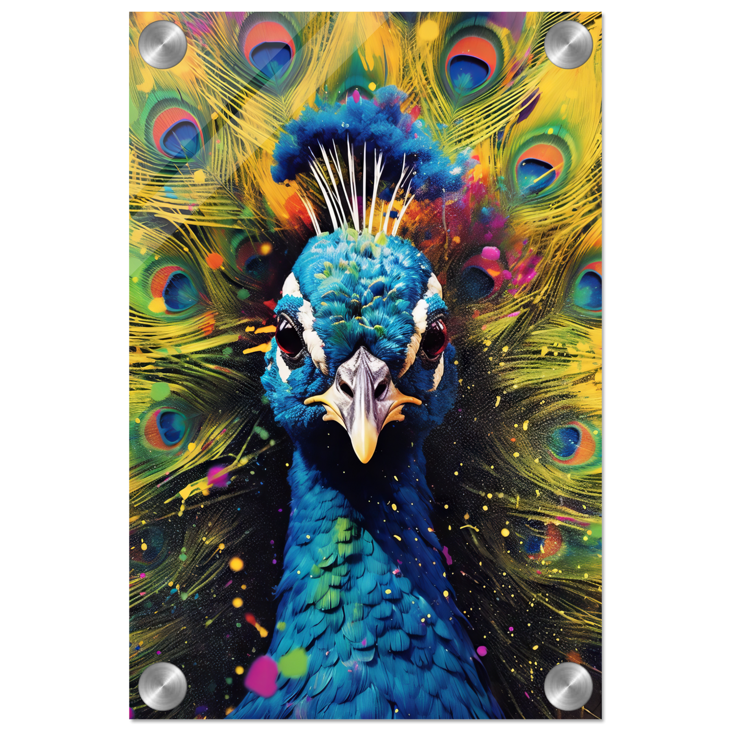 Vogel Pfau Pop-Art (BIRD20)