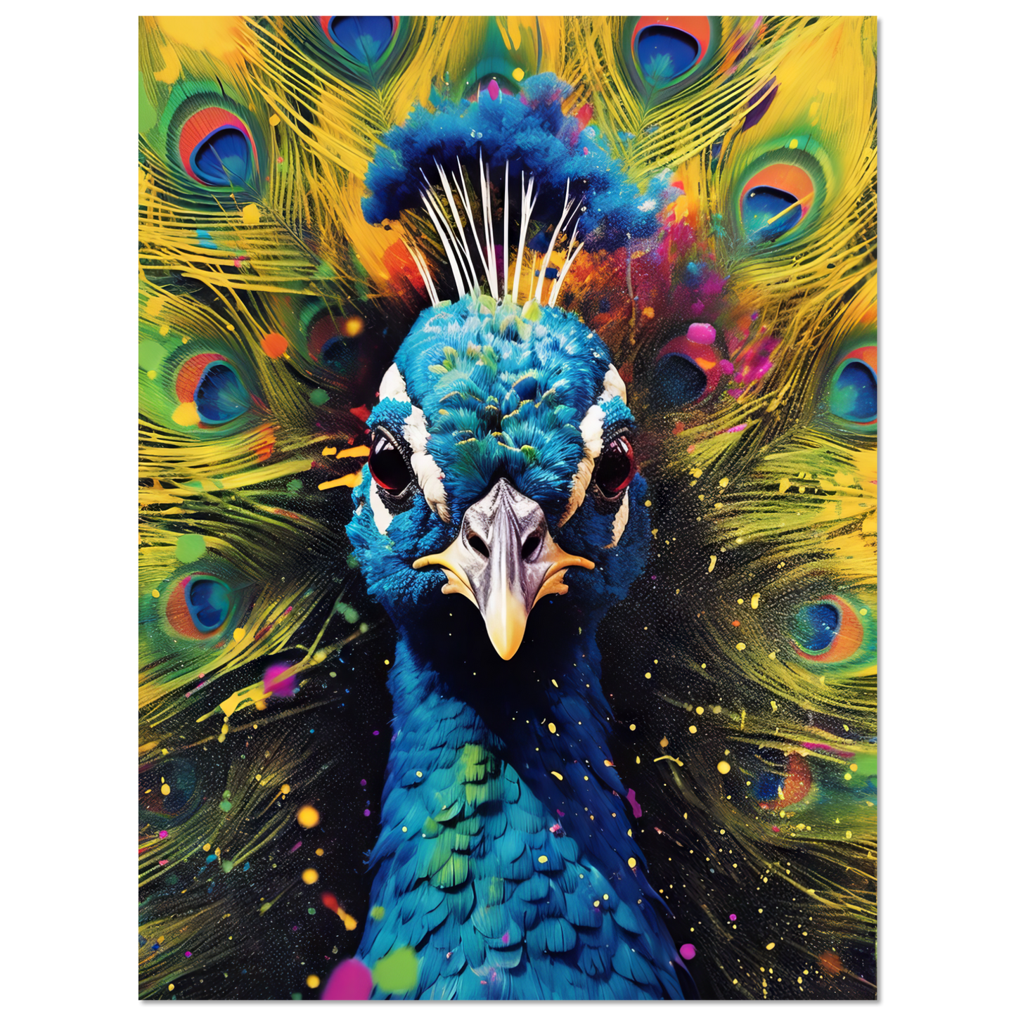 Vogel Pfau Pop-Art (BIRD20)