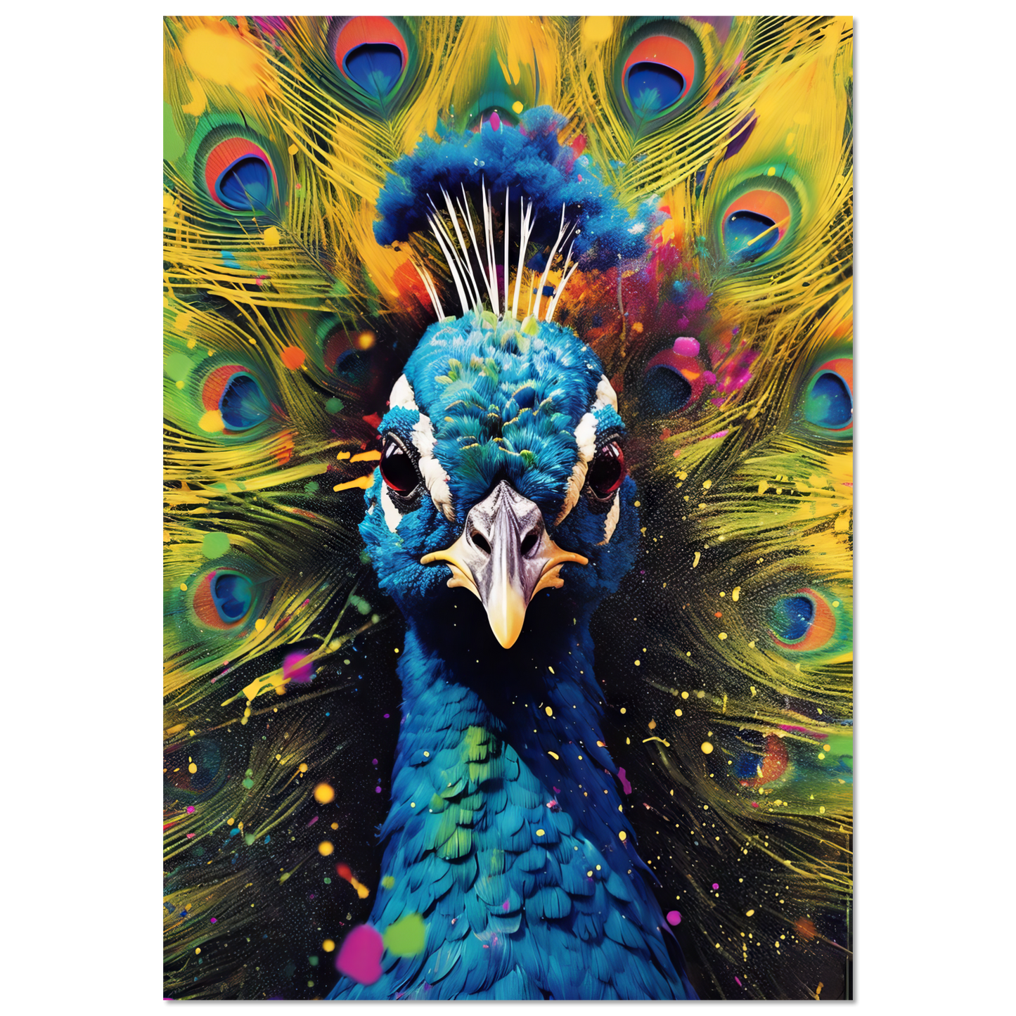 Vogel Pfau Pop-Art (BIRD20)