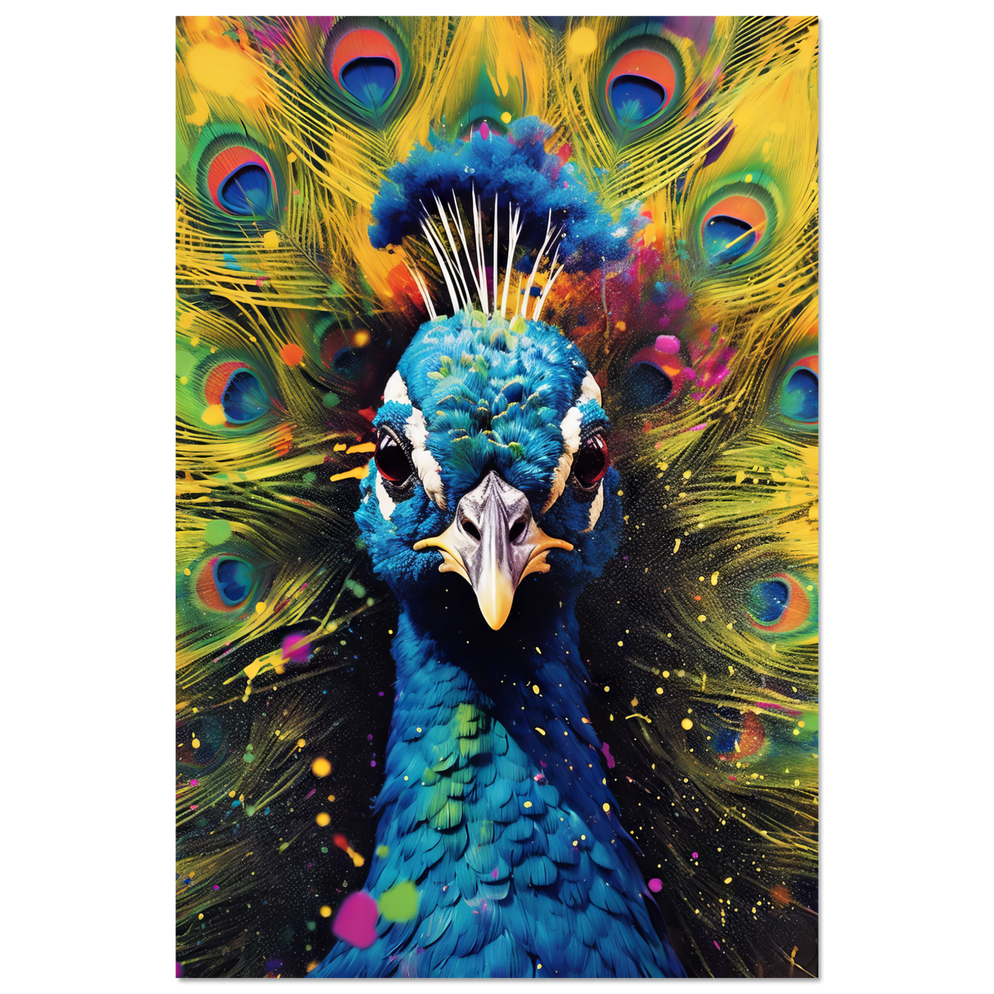 Vogel Pfau Pop-Art (BIRD20)