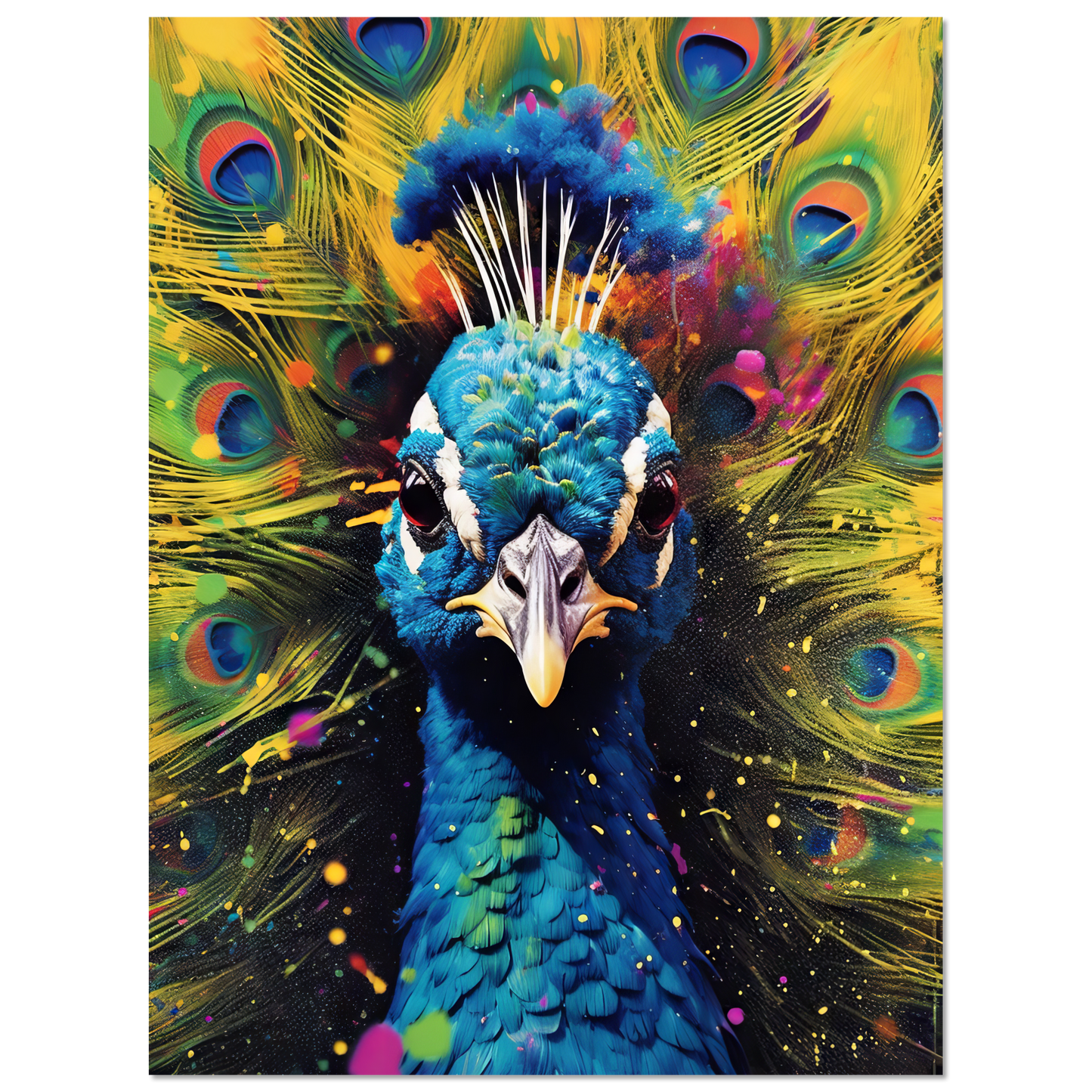 Vogel Pfau Pop-Art (BIRD20)