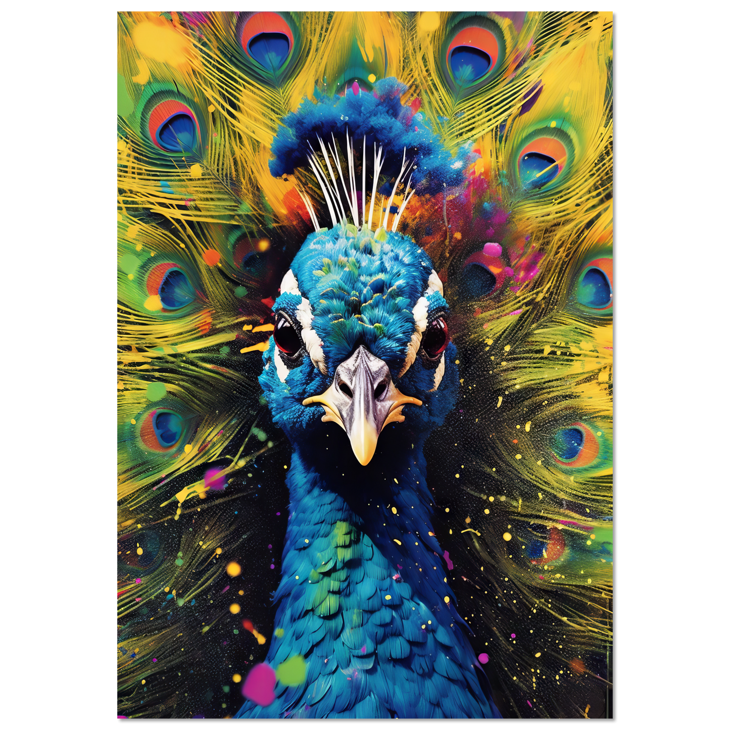 Vogel Pfau Pop-Art (BIRD20)