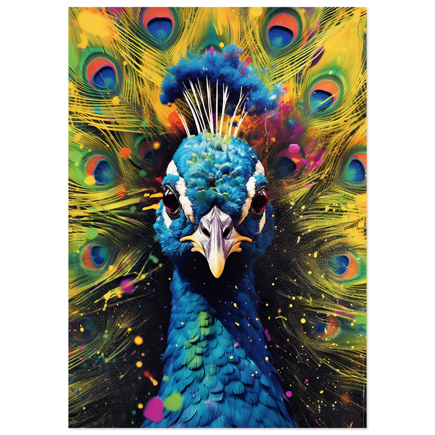 Vogel Pfau Pop-Art (BIRD20)