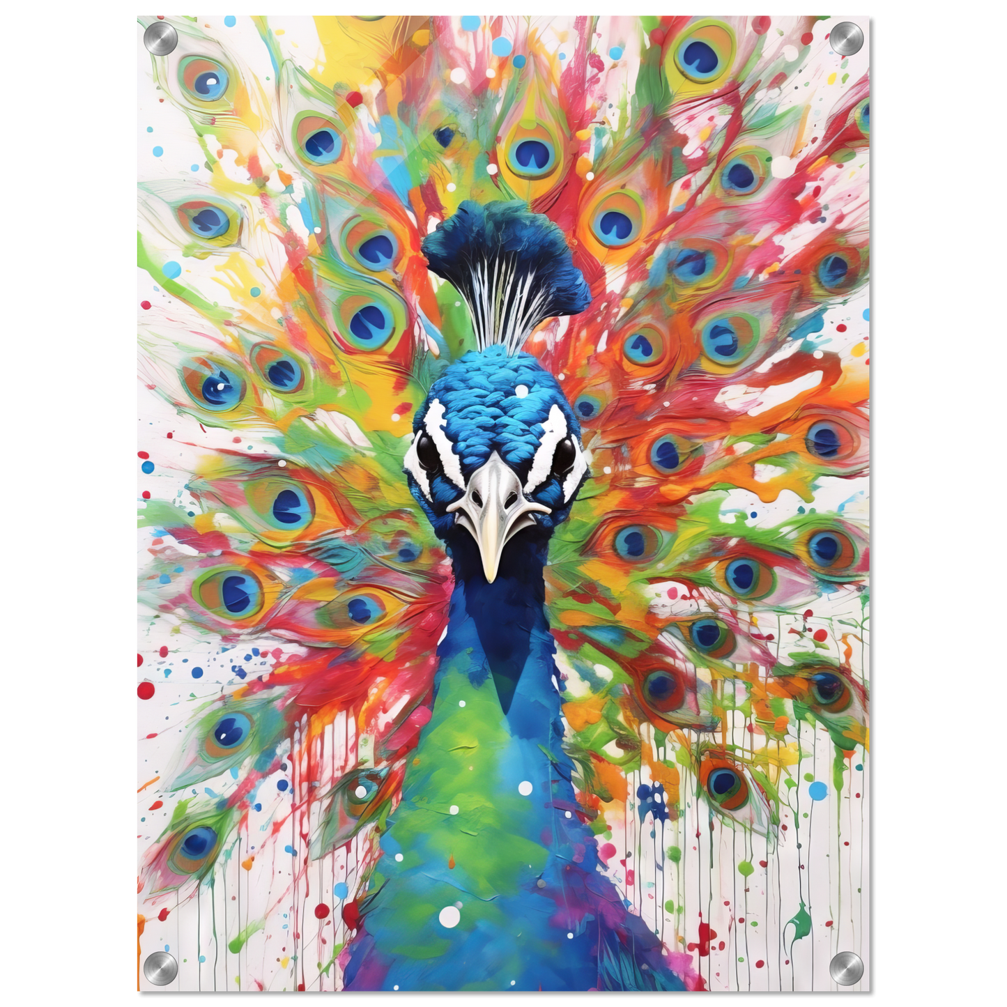 Vogel Pfau Pop-Art (BIRD21)