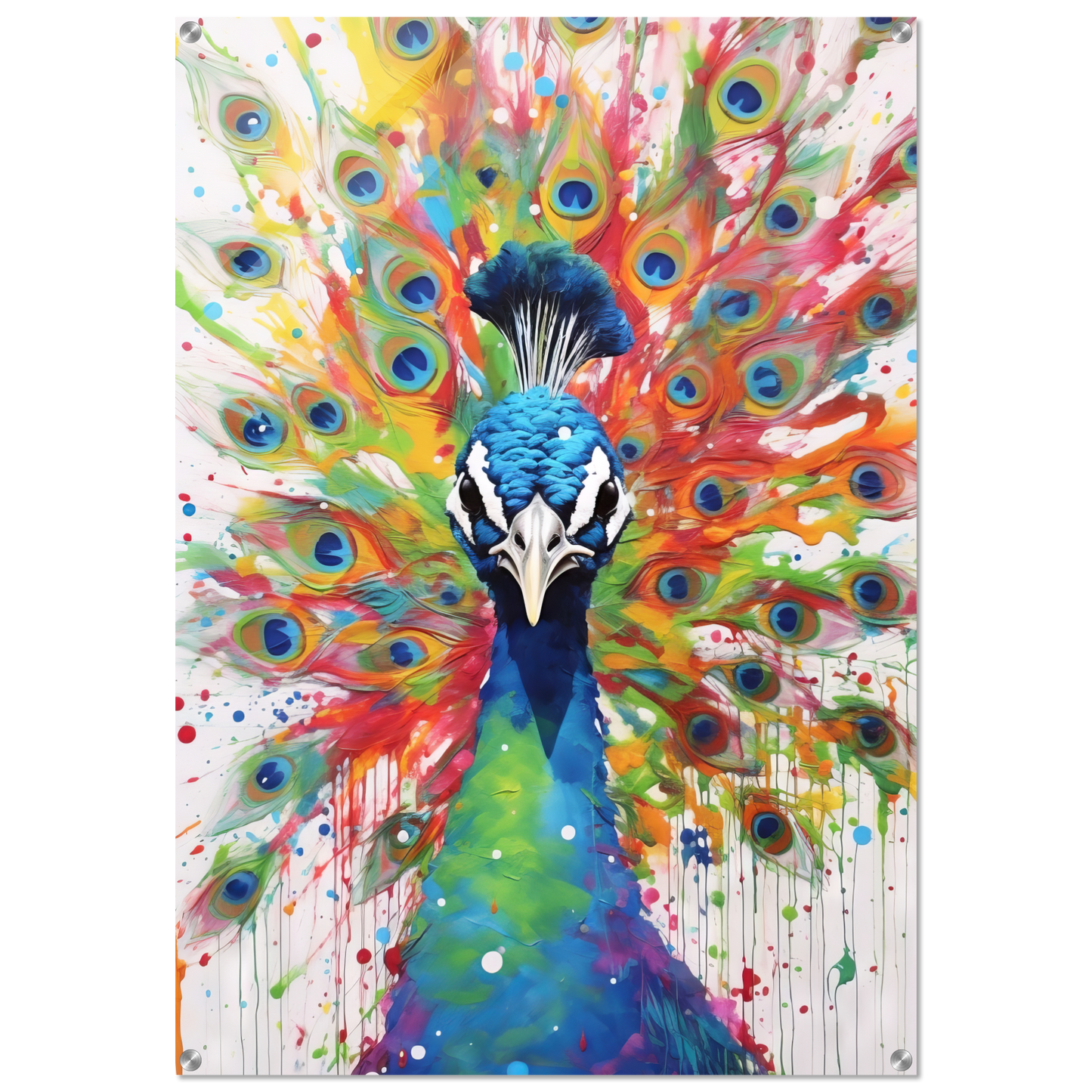 Vogel Pfau Pop-Art (BIRD21)