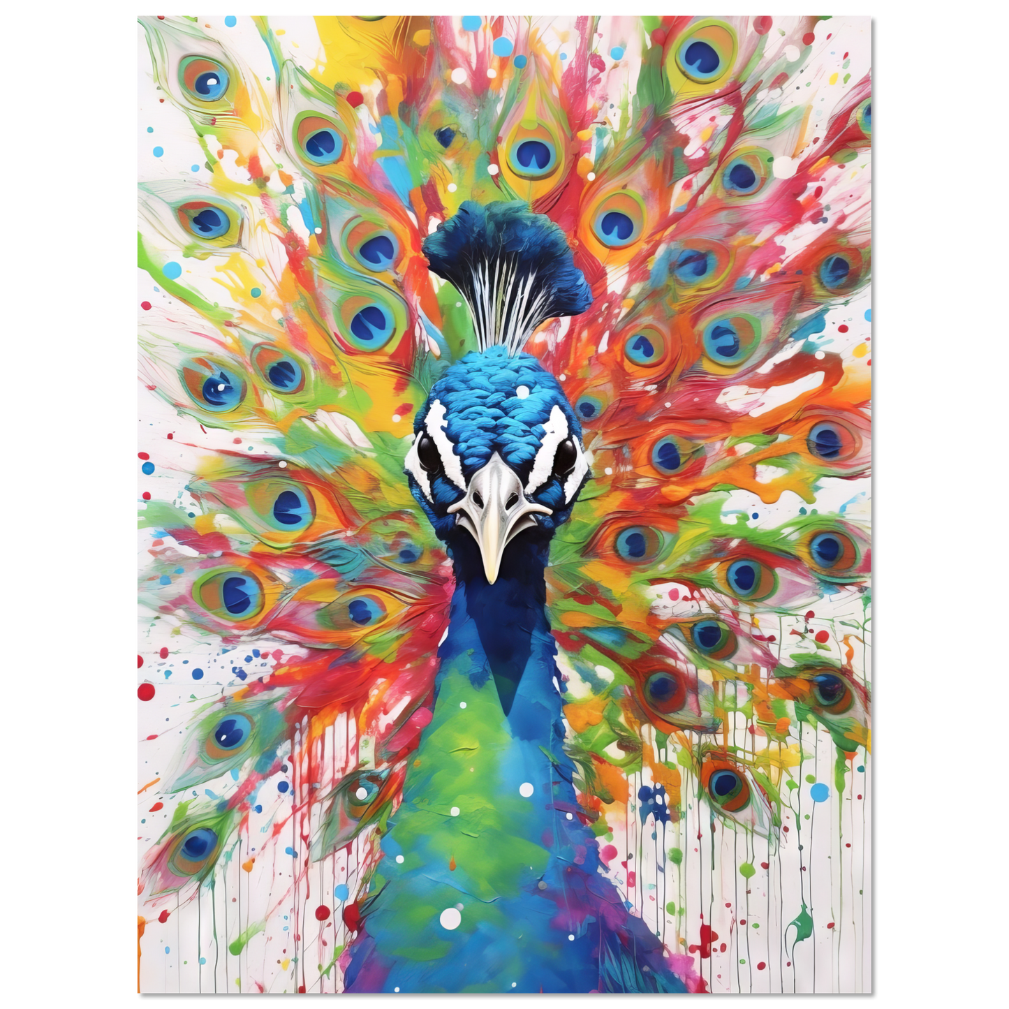 Vogel Pfau Pop-Art (BIRD21)