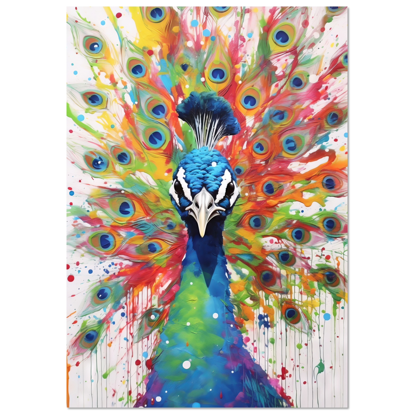 Vogel Pfau Pop-Art (BIRD21)