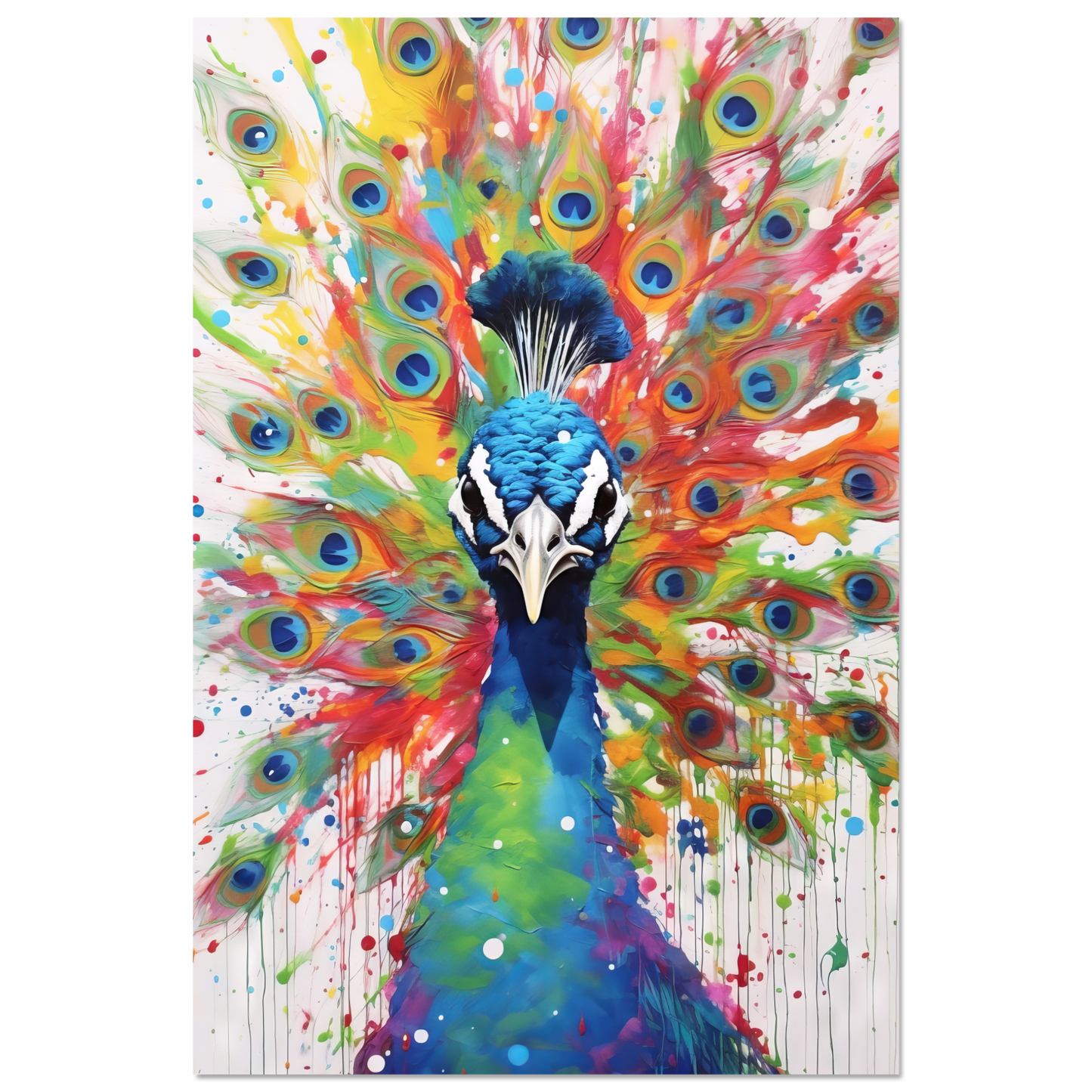 Vogel Pfau Pop-Art (BIRD21)