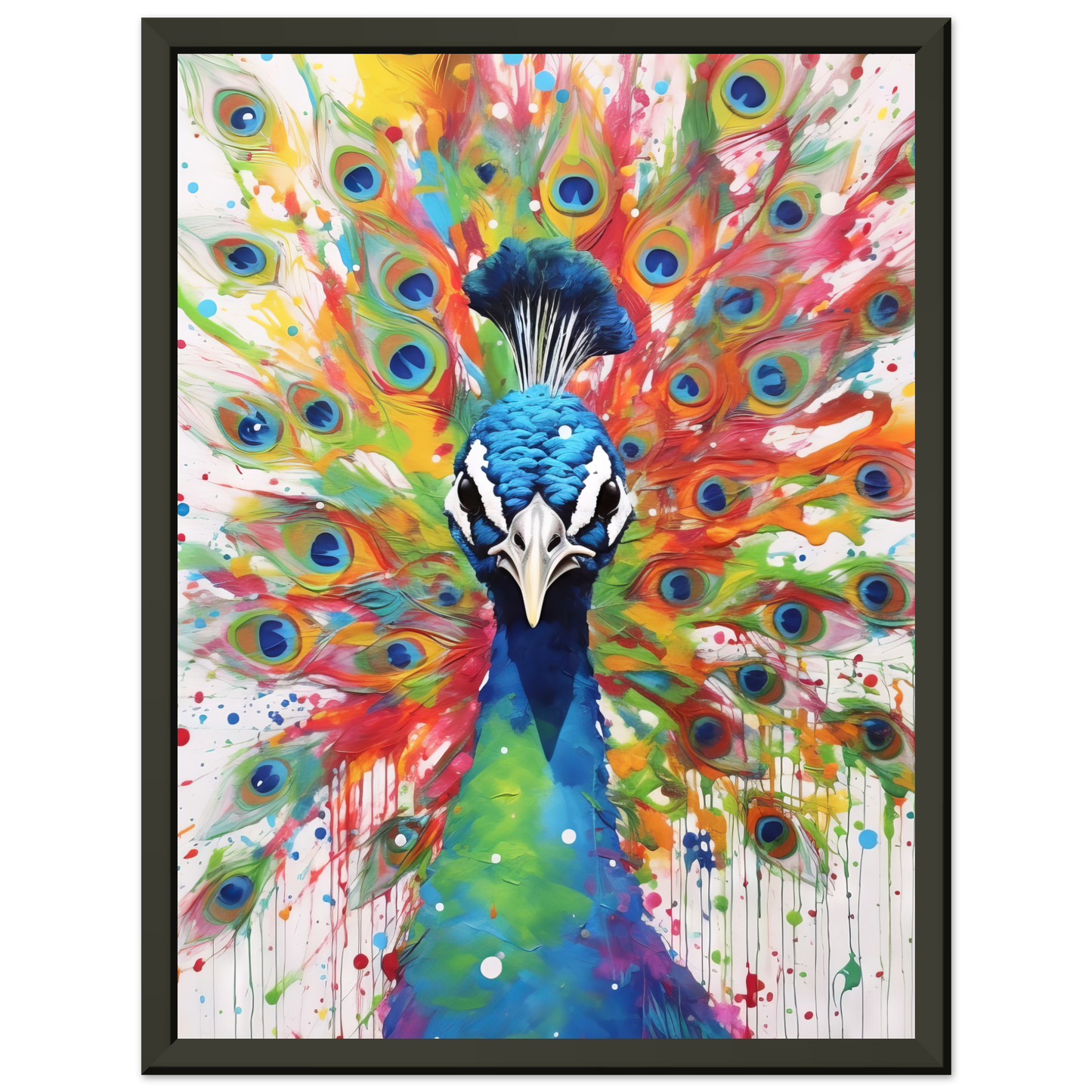Vogel Pfau Pop-Art (BIRD21)