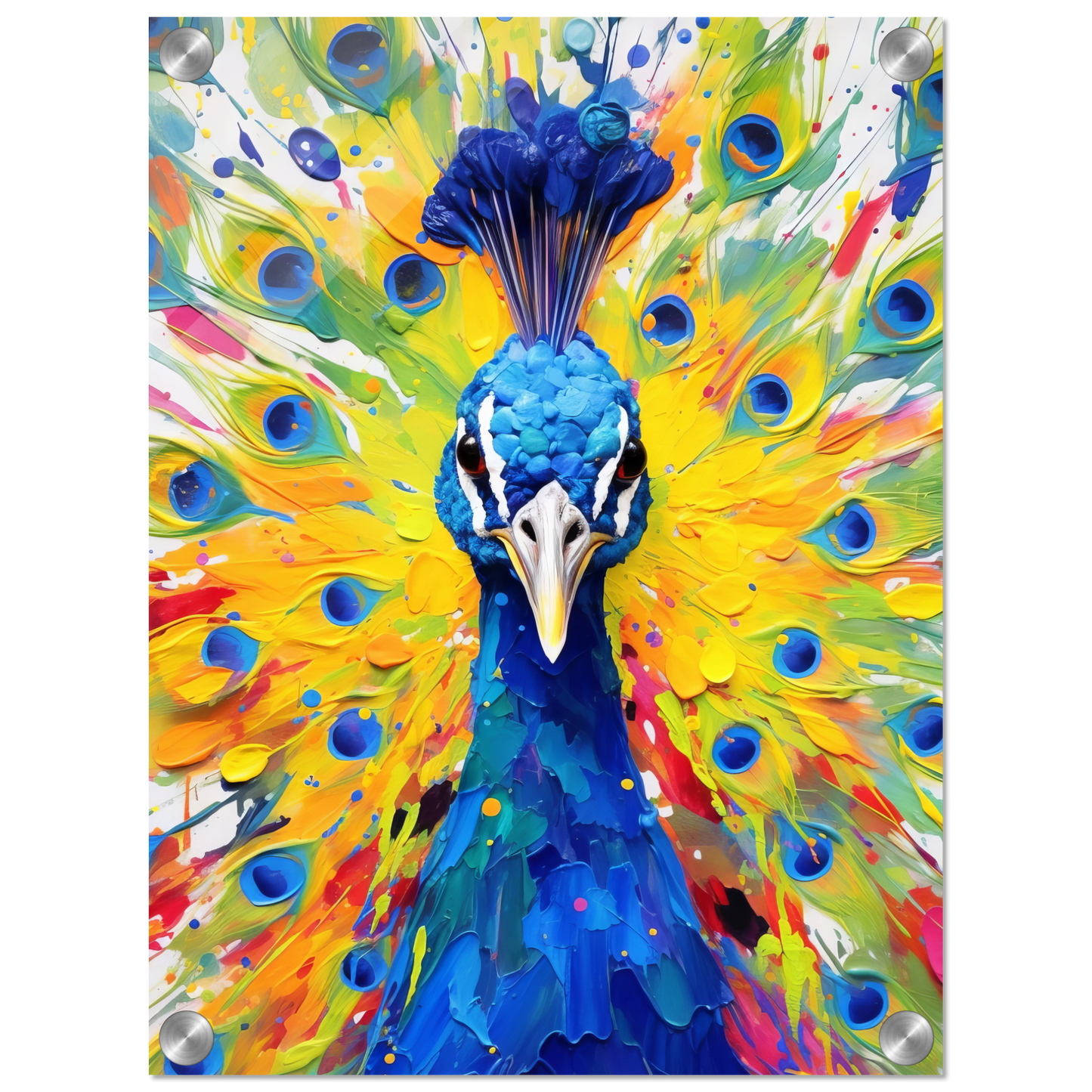Vogel Pfau Pop-Art (BIRD22)