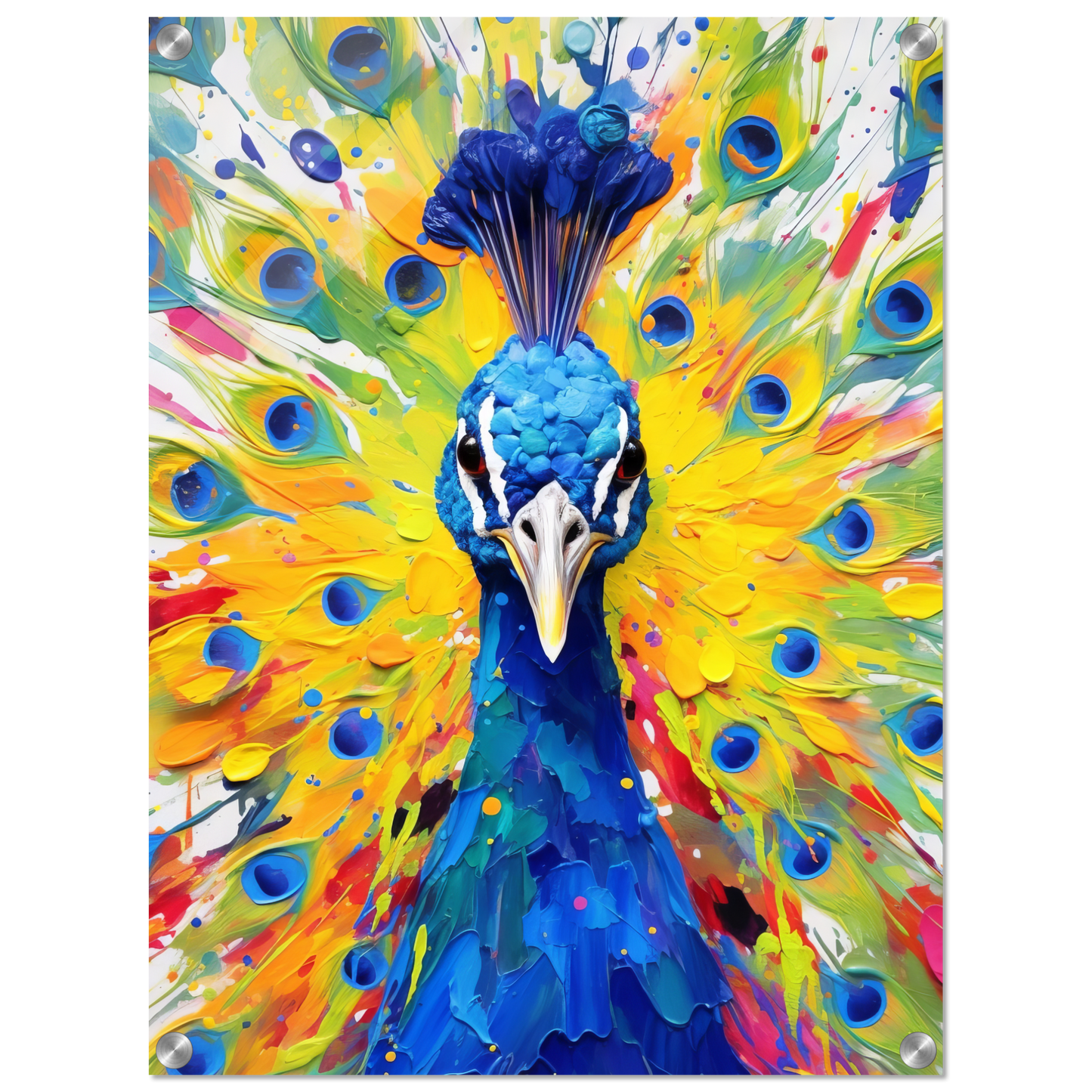 Vogel Pfau Pop-Art (BIRD22)