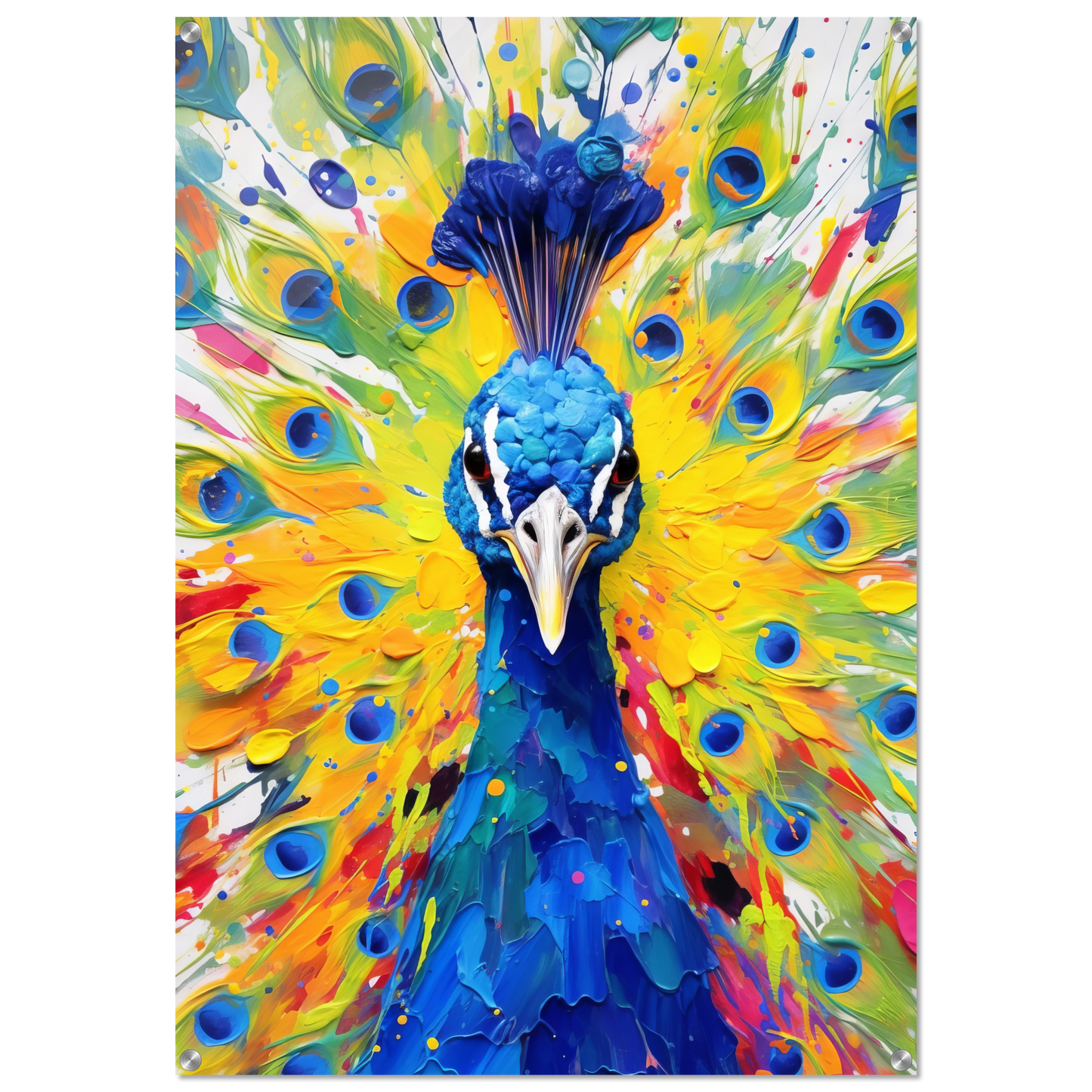 Vogel Pfau Pop-Art (BIRD22)