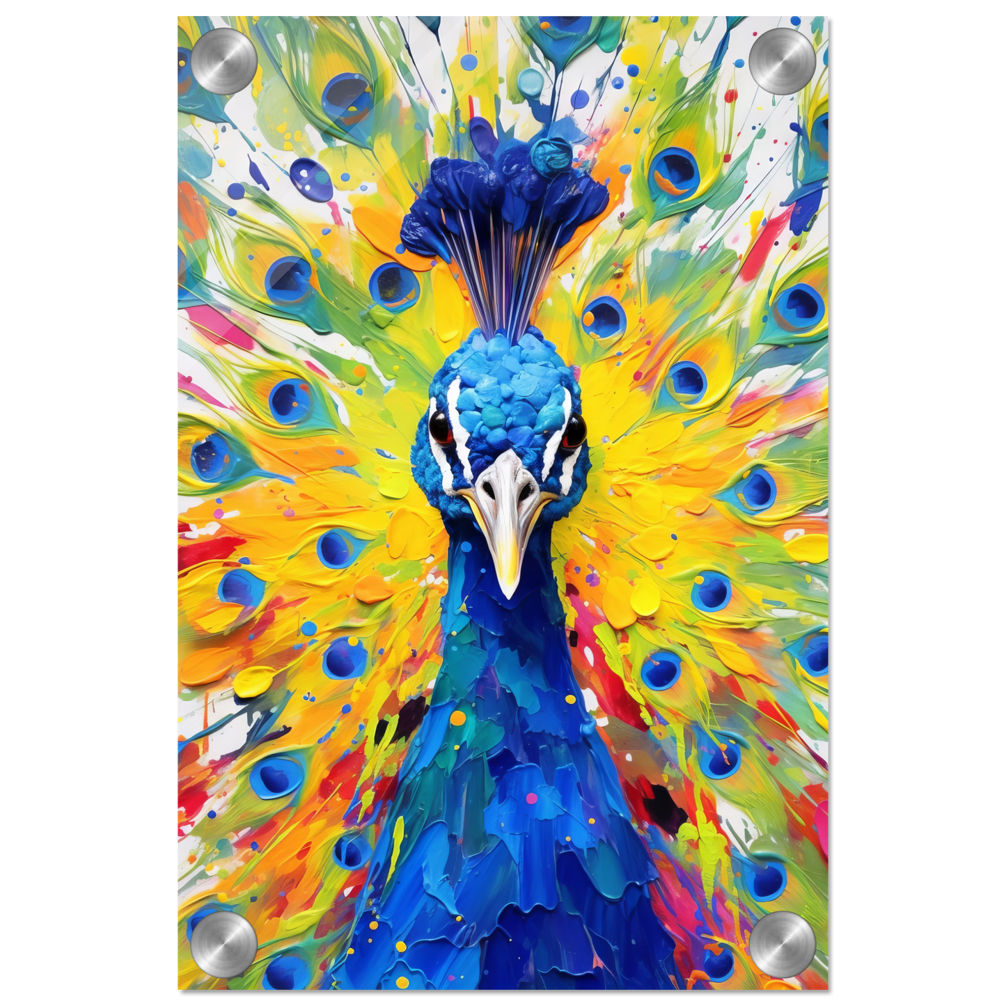 Vogel Pfau Pop-Art (BIRD22)