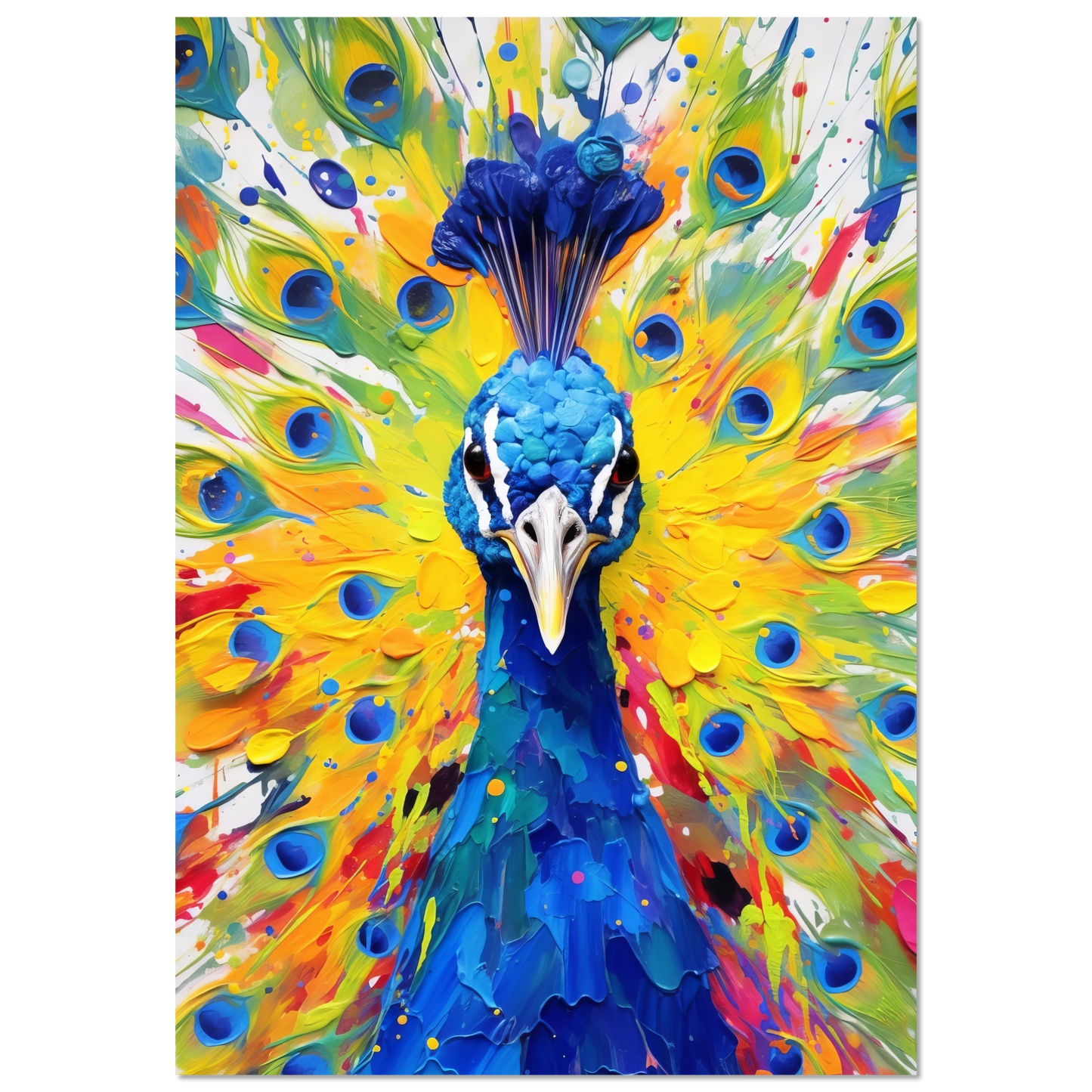 Vogel Pfau Pop-Art (BIRD22)