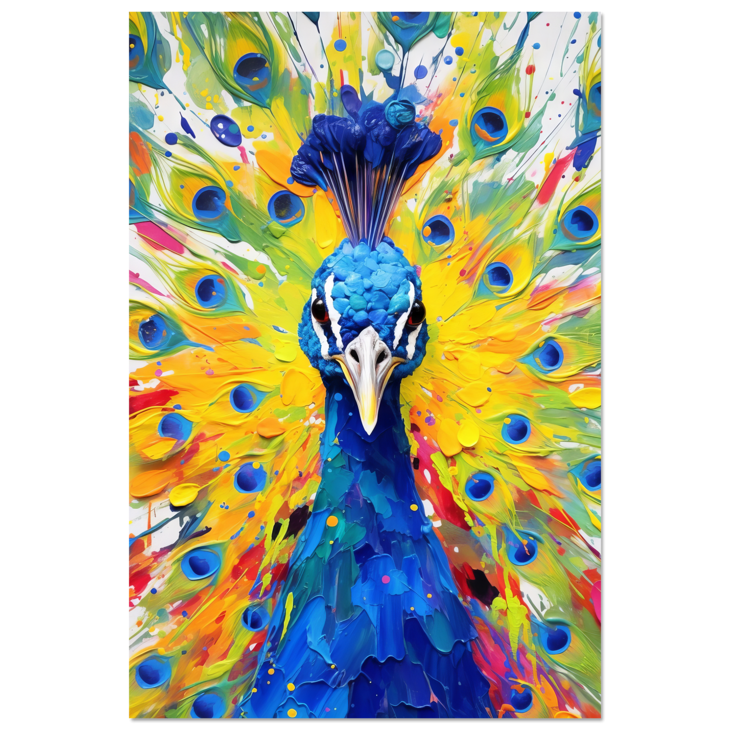 Vogel Pfau Pop-Art (BIRD22)