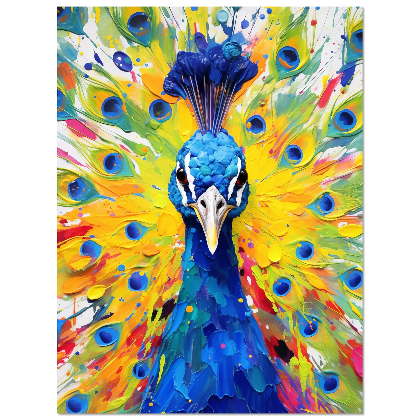 Vogel Pfau Pop-Art (BIRD22)