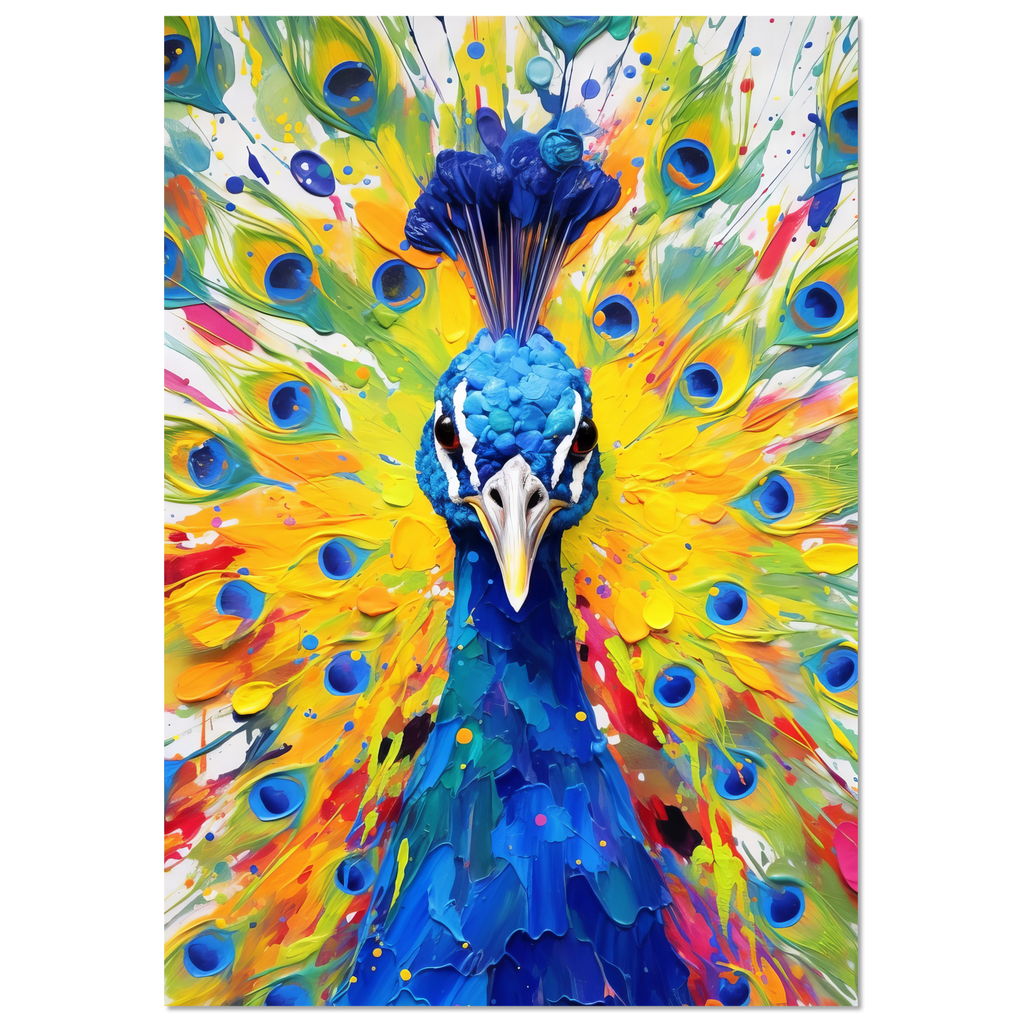 Vogel Pfau Pop-Art (BIRD22)