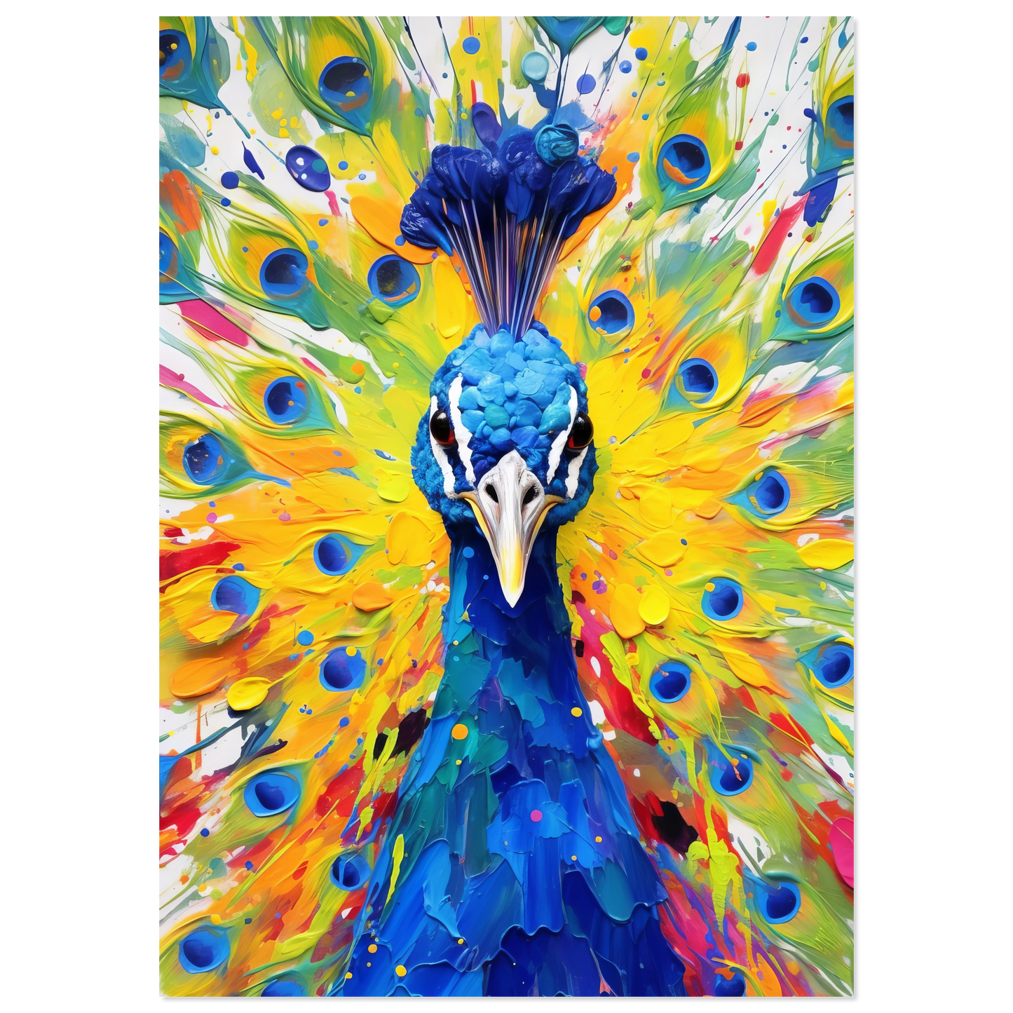 Vogel Pfau Pop-Art (BIRD22)