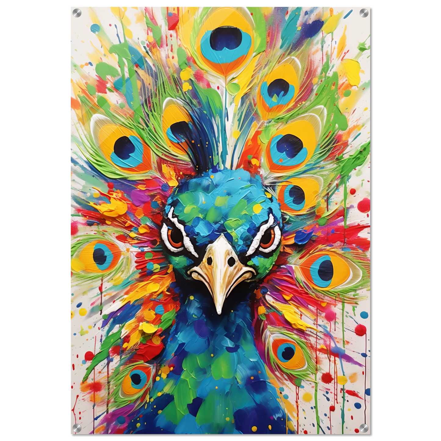 Vogel Pfau Pop-Art (BIRD23)
