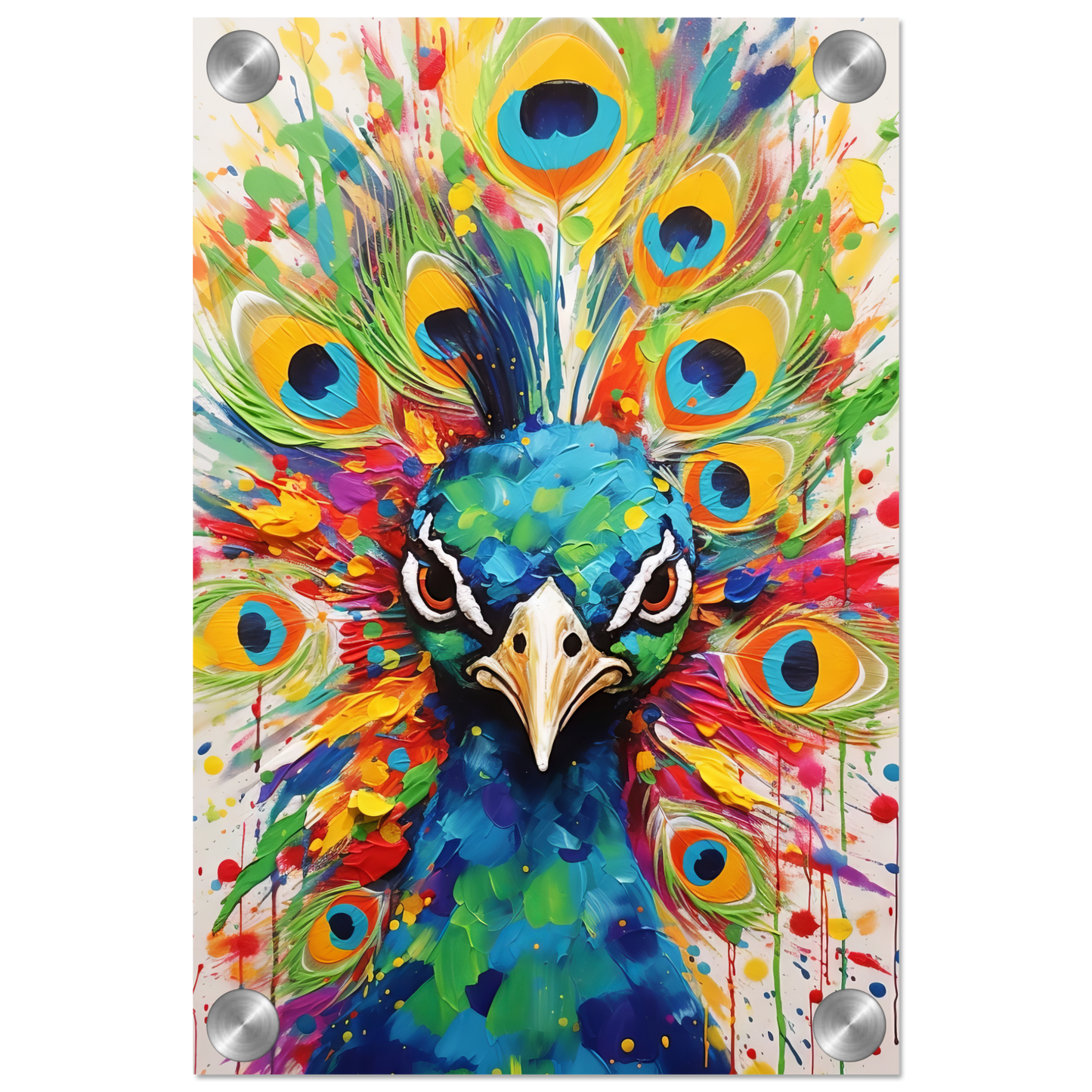 Vogel Pfau Pop-Art (BIRD23)