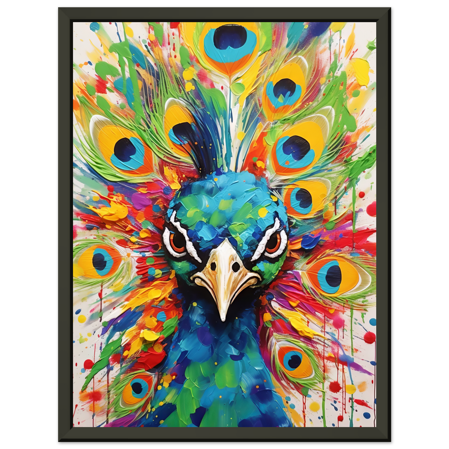 Vogel Pfau Pop-Art (BIRD23)