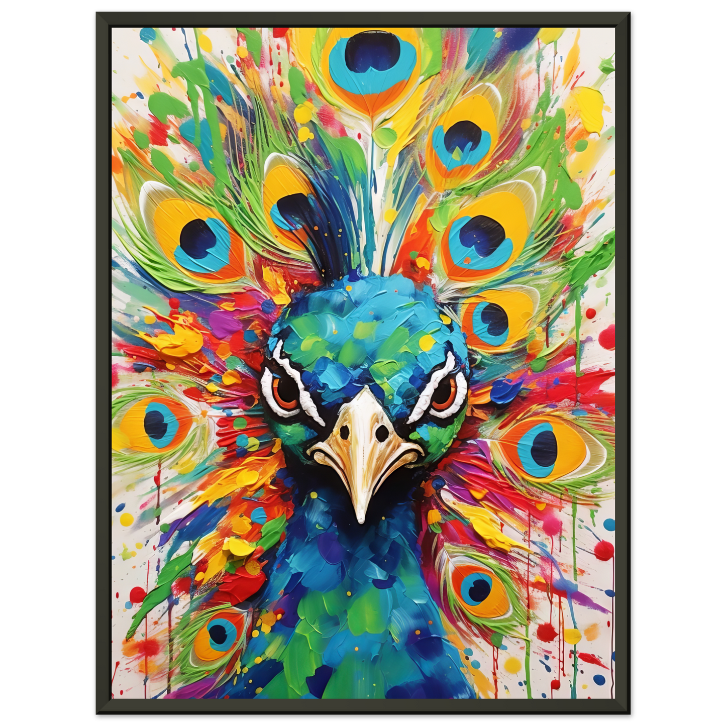 Vogel Pfau Pop-Art (BIRD23)
