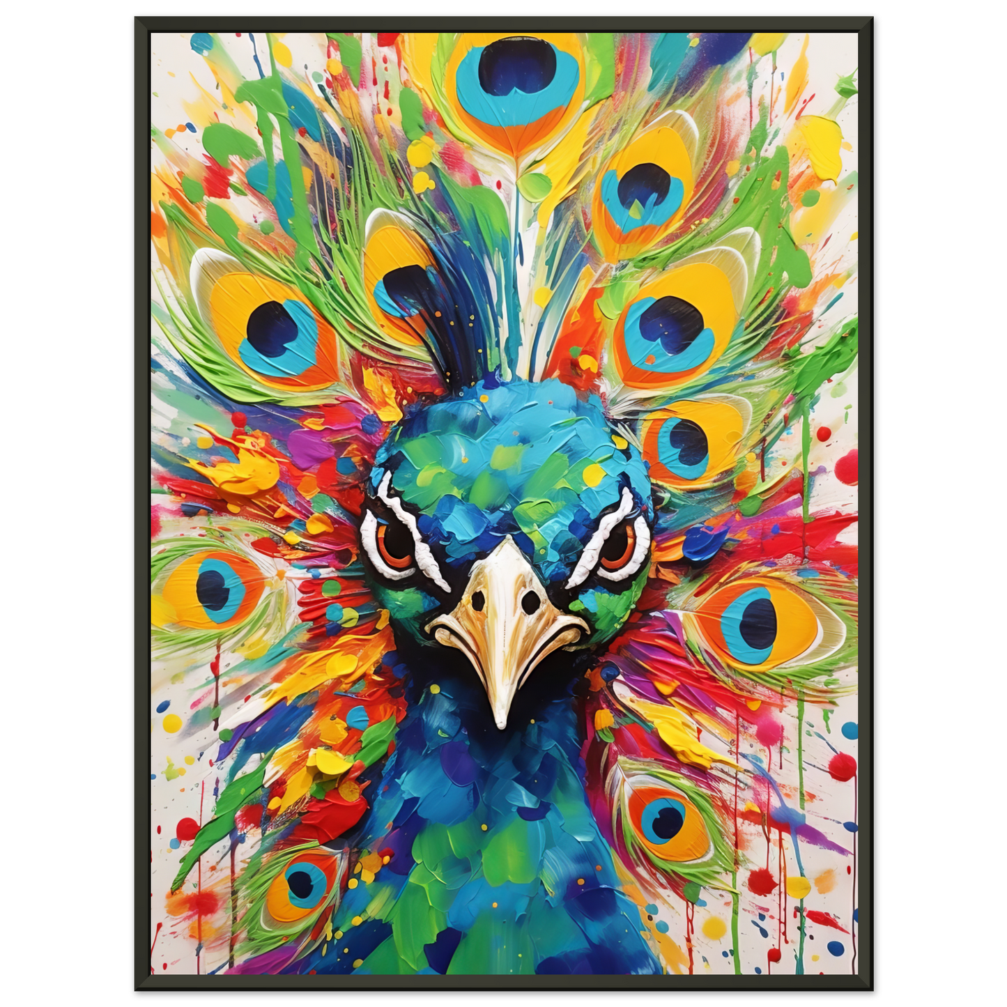 Vogel Pfau Pop-Art (BIRD23)