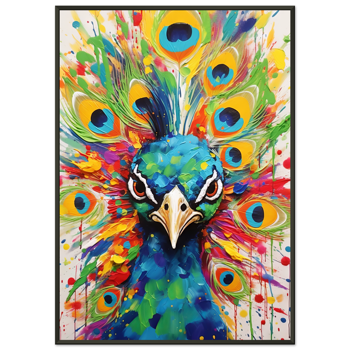 Vogel Pfau Pop-Art (BIRD23)