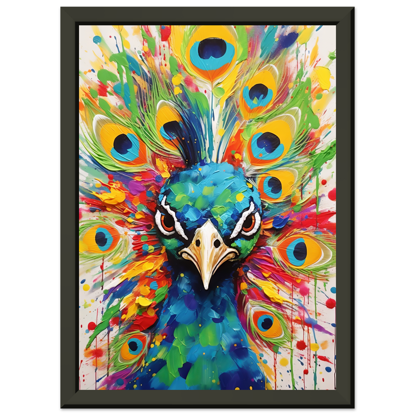 Vogel Pfau Pop-Art (BIRD23)