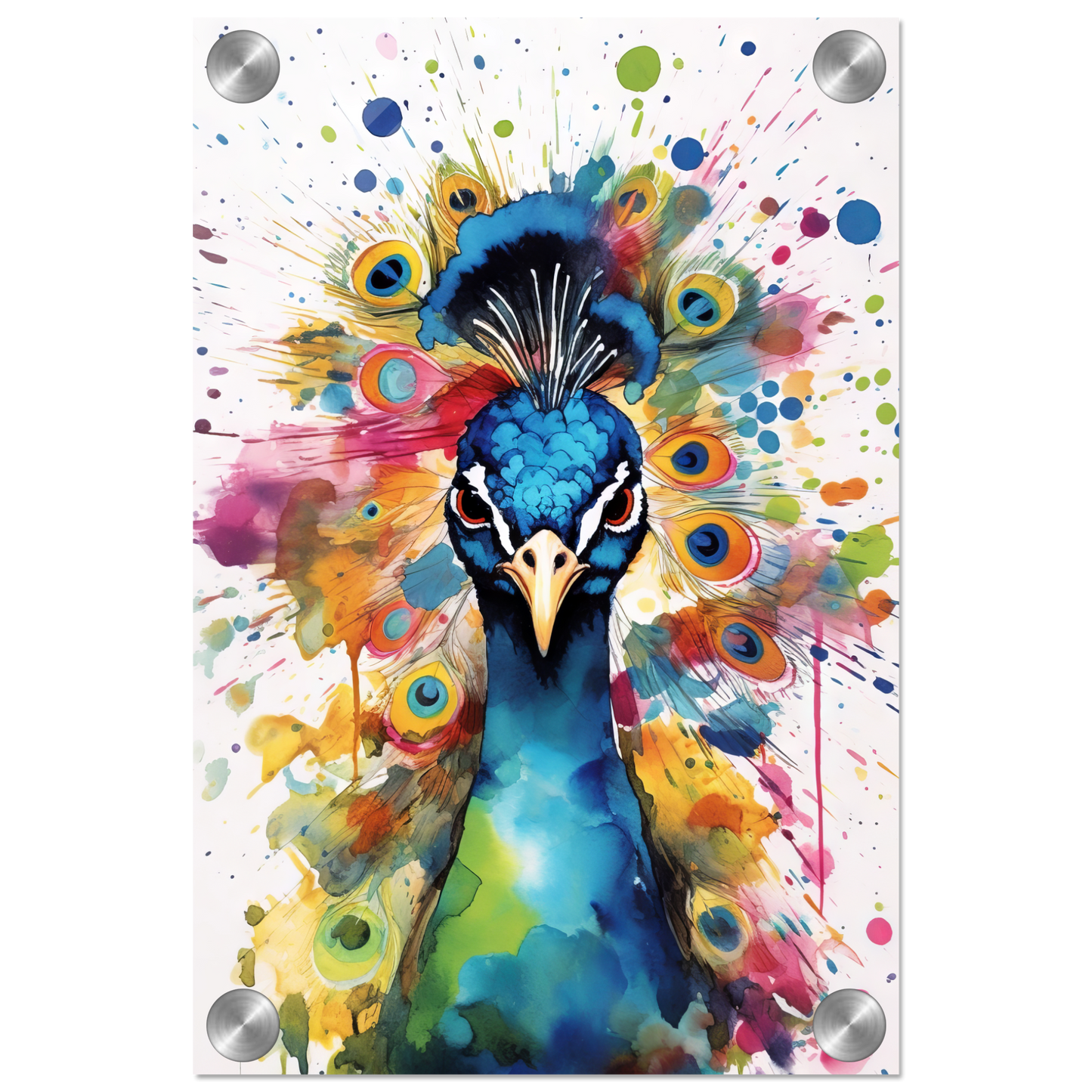 Vogel Pfau Pop-Art (BIRD24)
