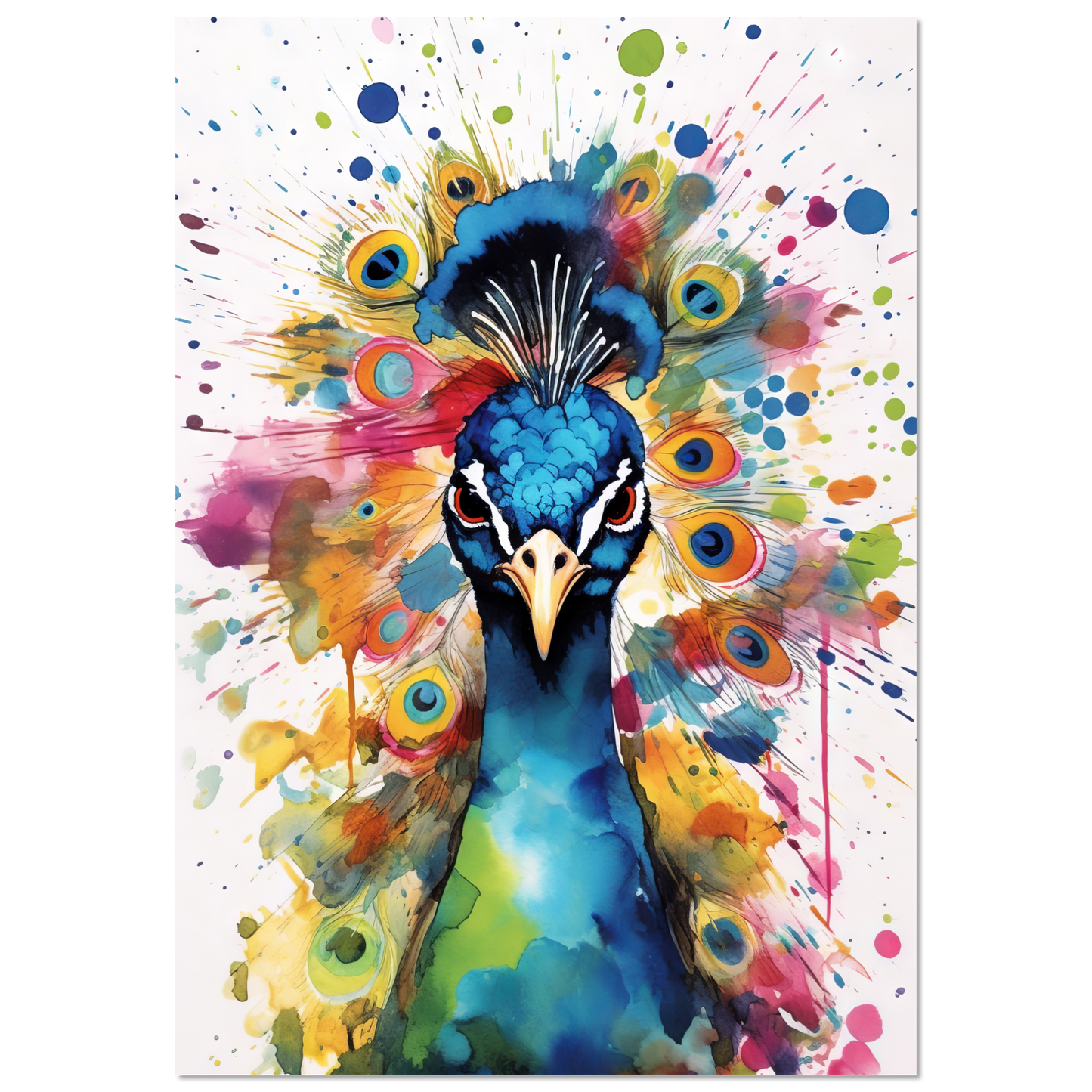 Vogel Pfau Pop-Art (BIRD24)