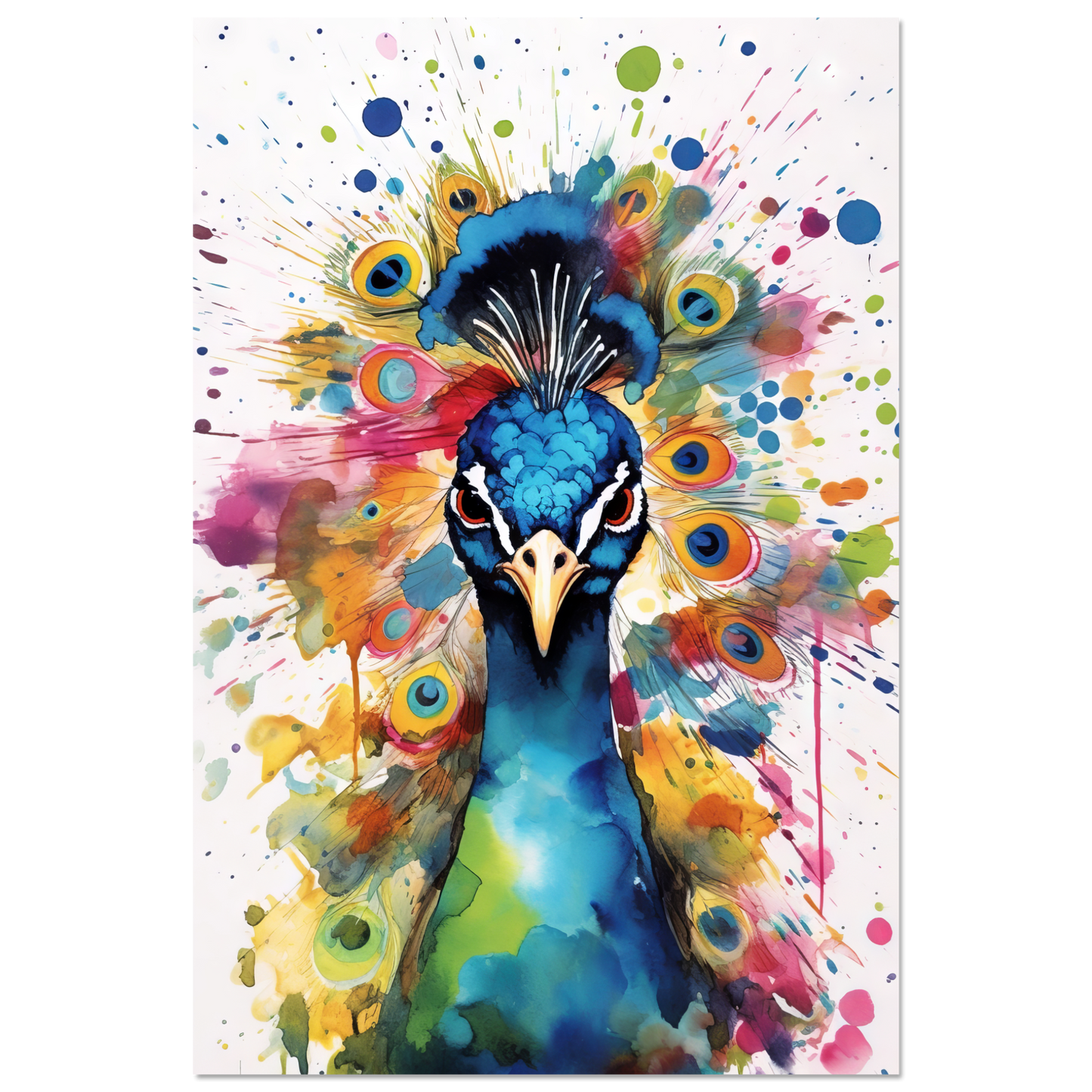 Vogel Pfau Pop-Art (BIRD24)