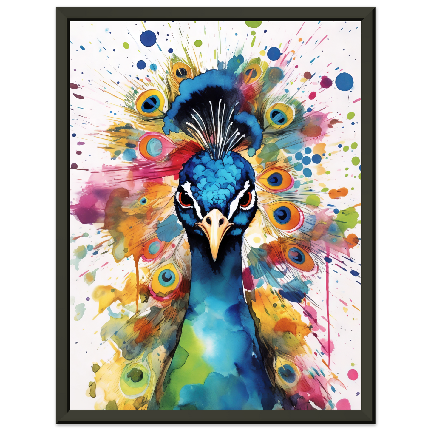 Vogel Pfau Pop-Art (BIRD24)