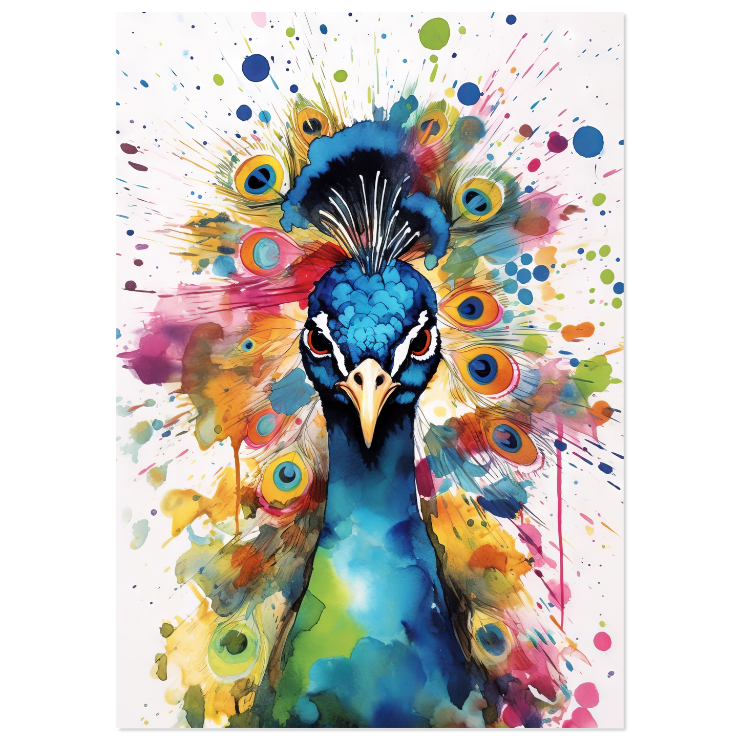 Vogel Pfau Pop-Art (BIRD24)